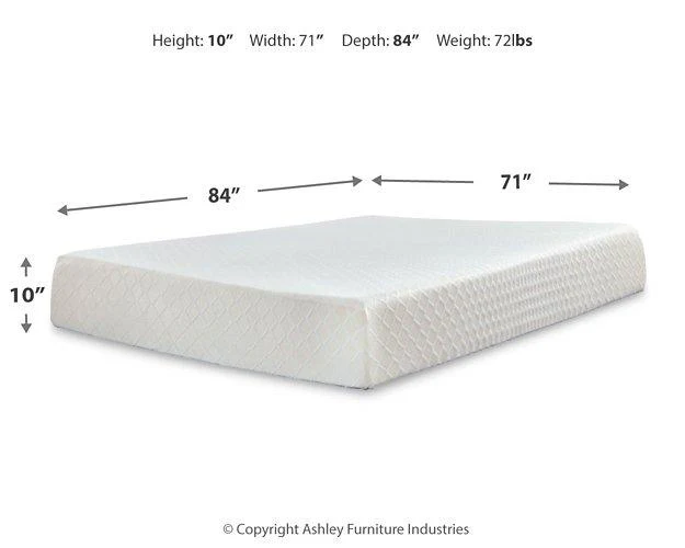 10 Inch Chime Memory Foam Mattress Set - Image 14