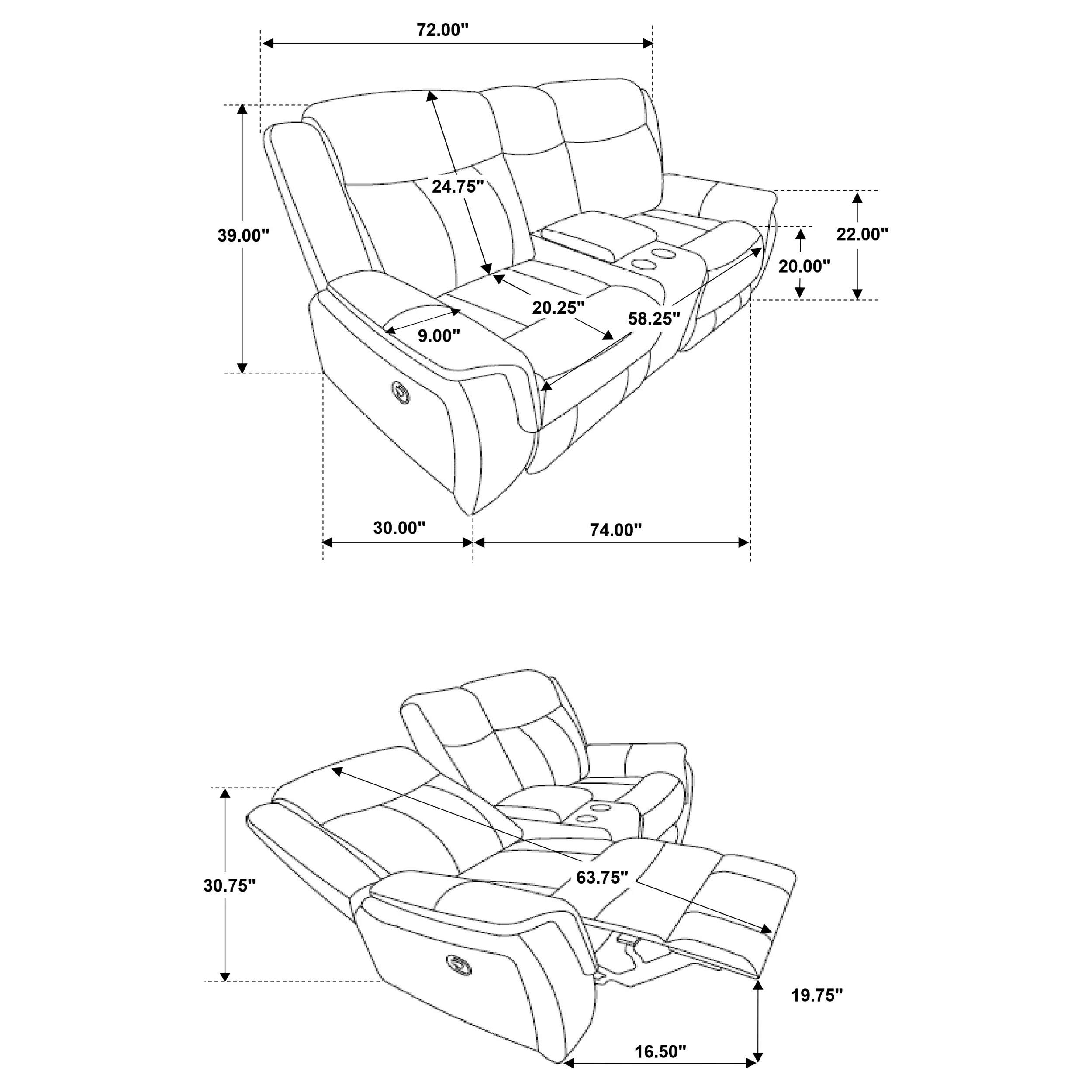 Lawrence Reclining Loveseat - Image 6