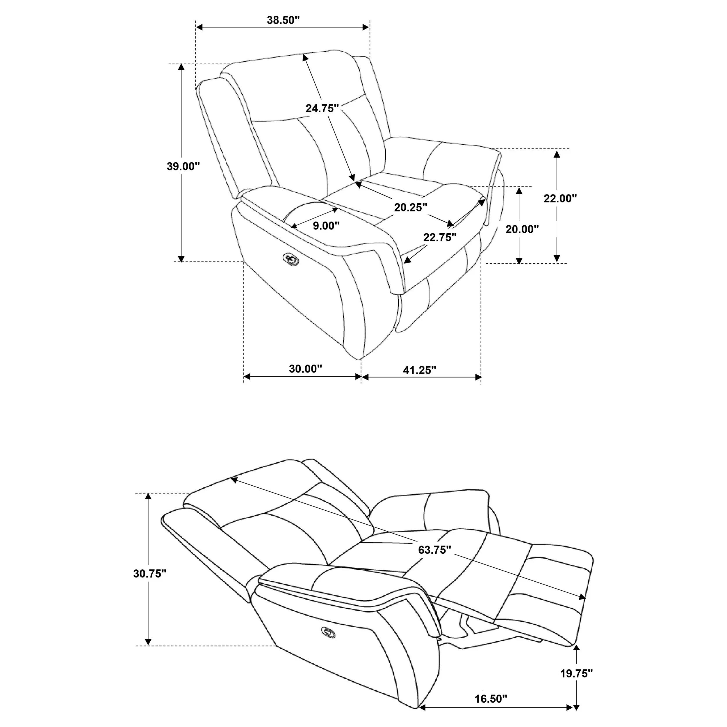 Lawrence Glider Recliner - Image 6