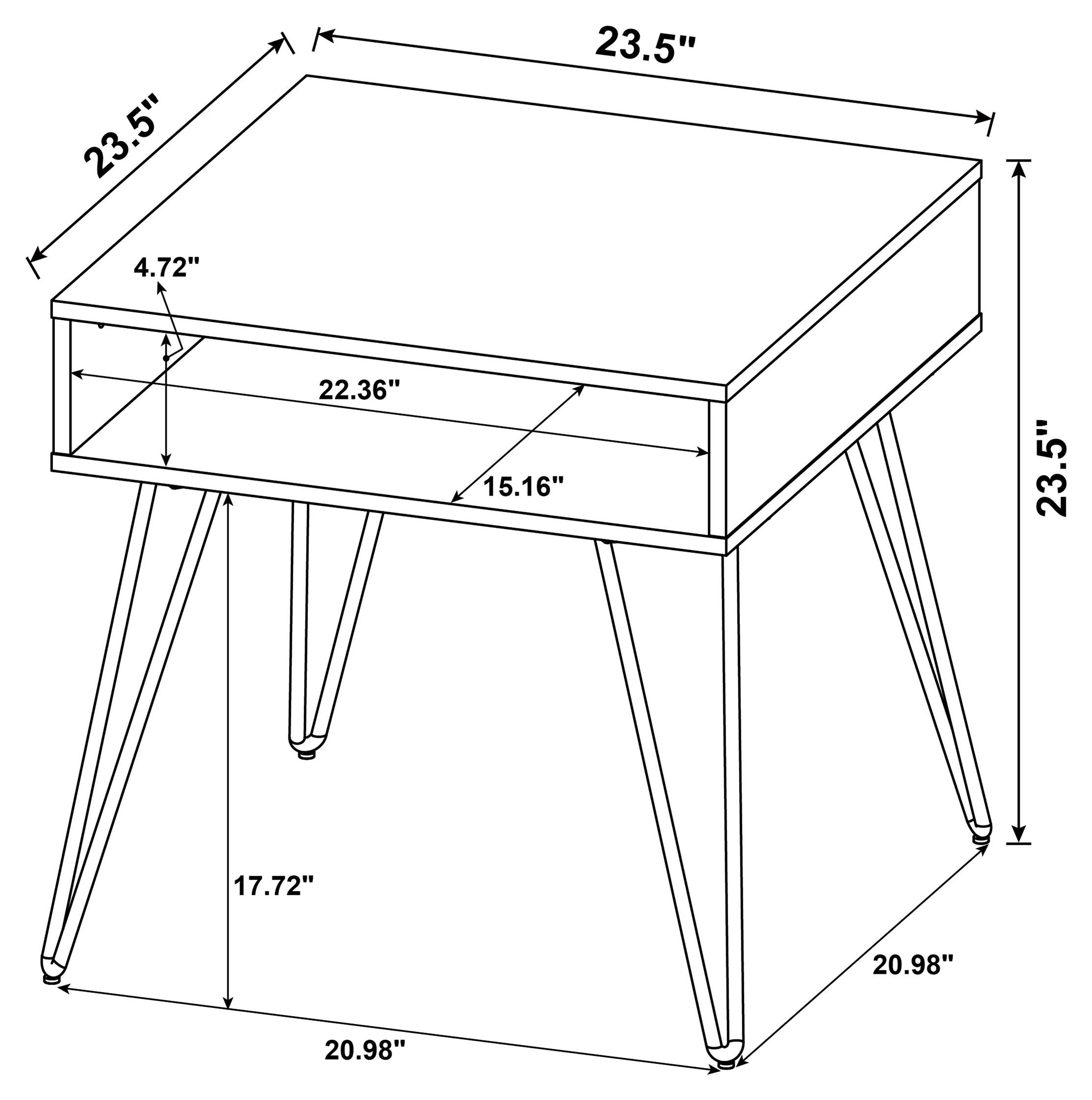 Fanning End Table - Image 4