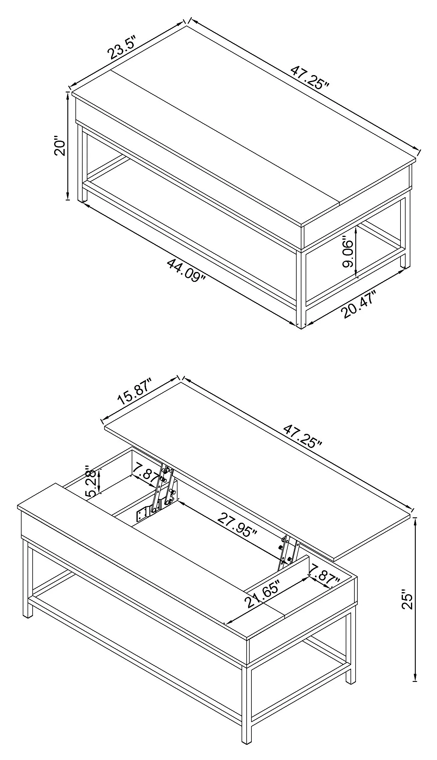 Byers Lift-Top Coffee Table - Image 3
