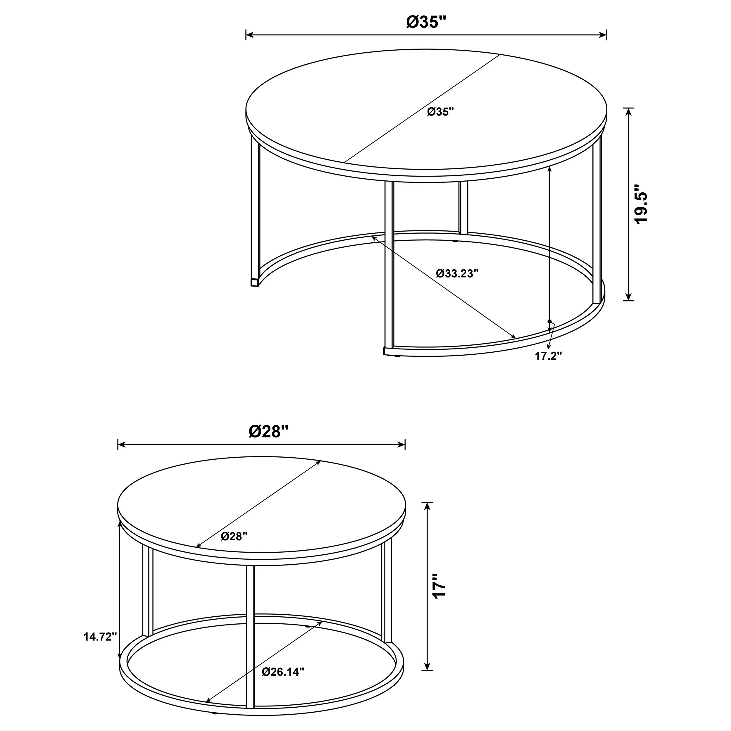 Lainey Nesting Coffee Table - Image 28