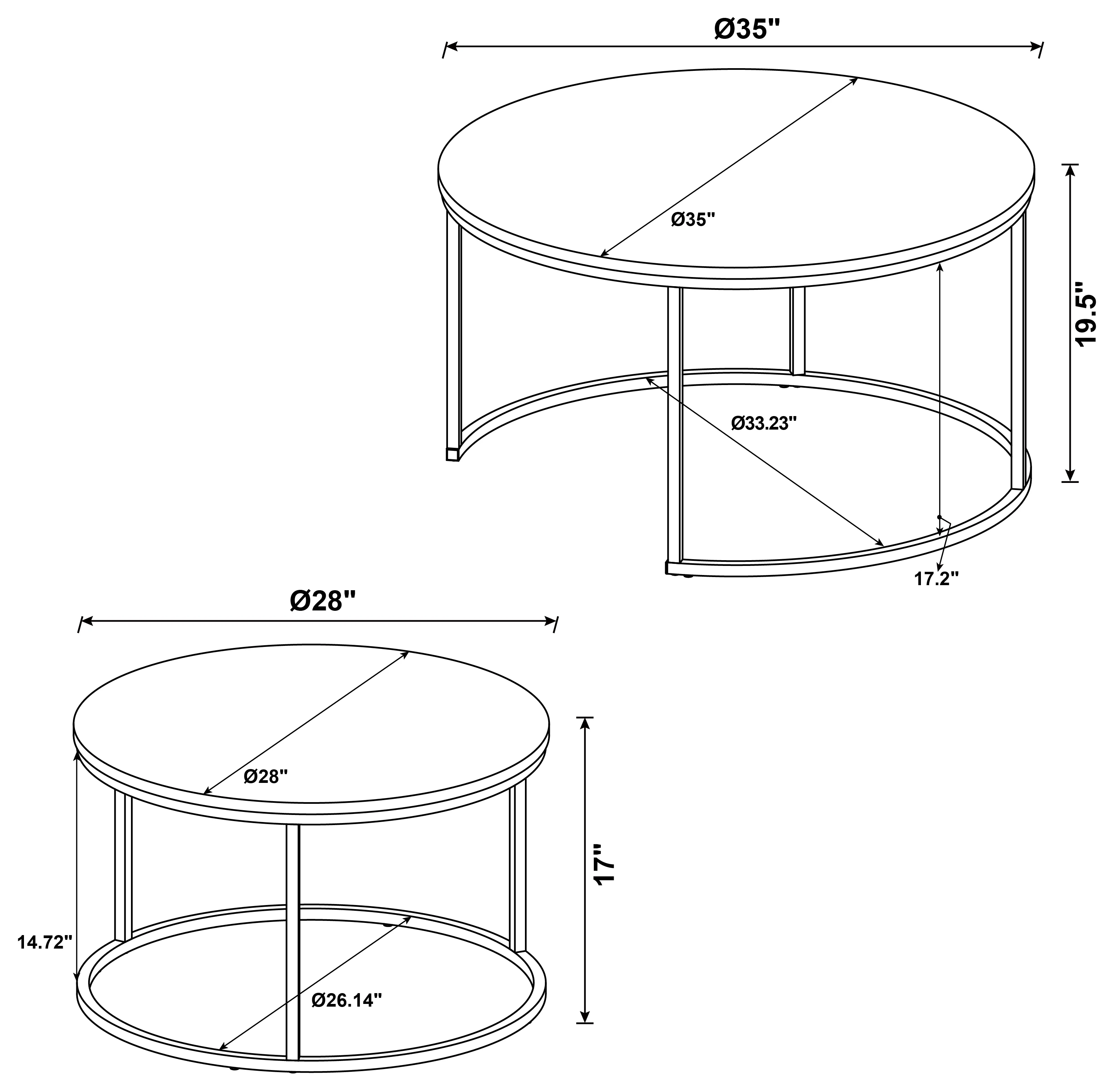 Lainey Nesting Coffee Table - Image 5