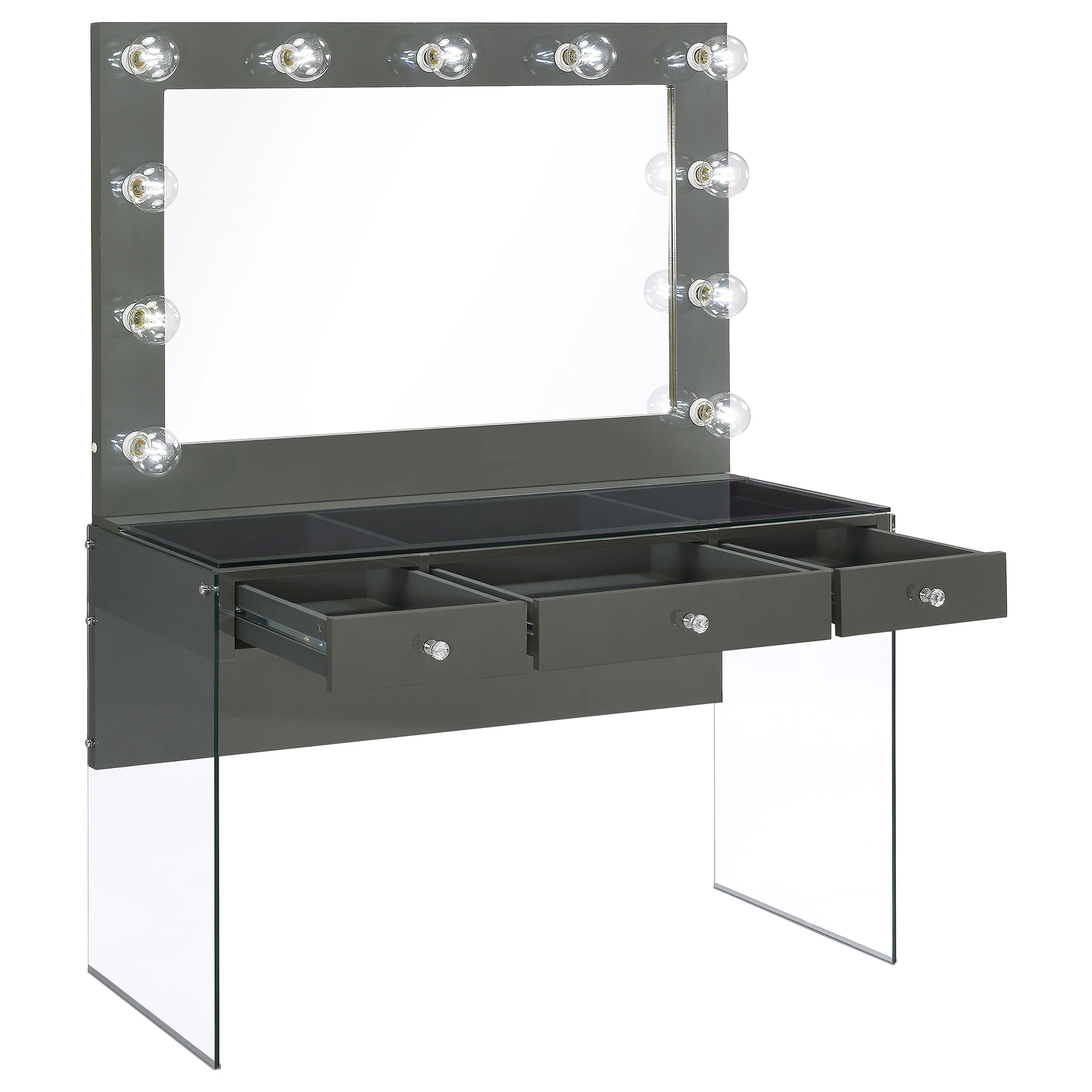 Afshan Makeup Vanity Table with LED Mirror - Image 3