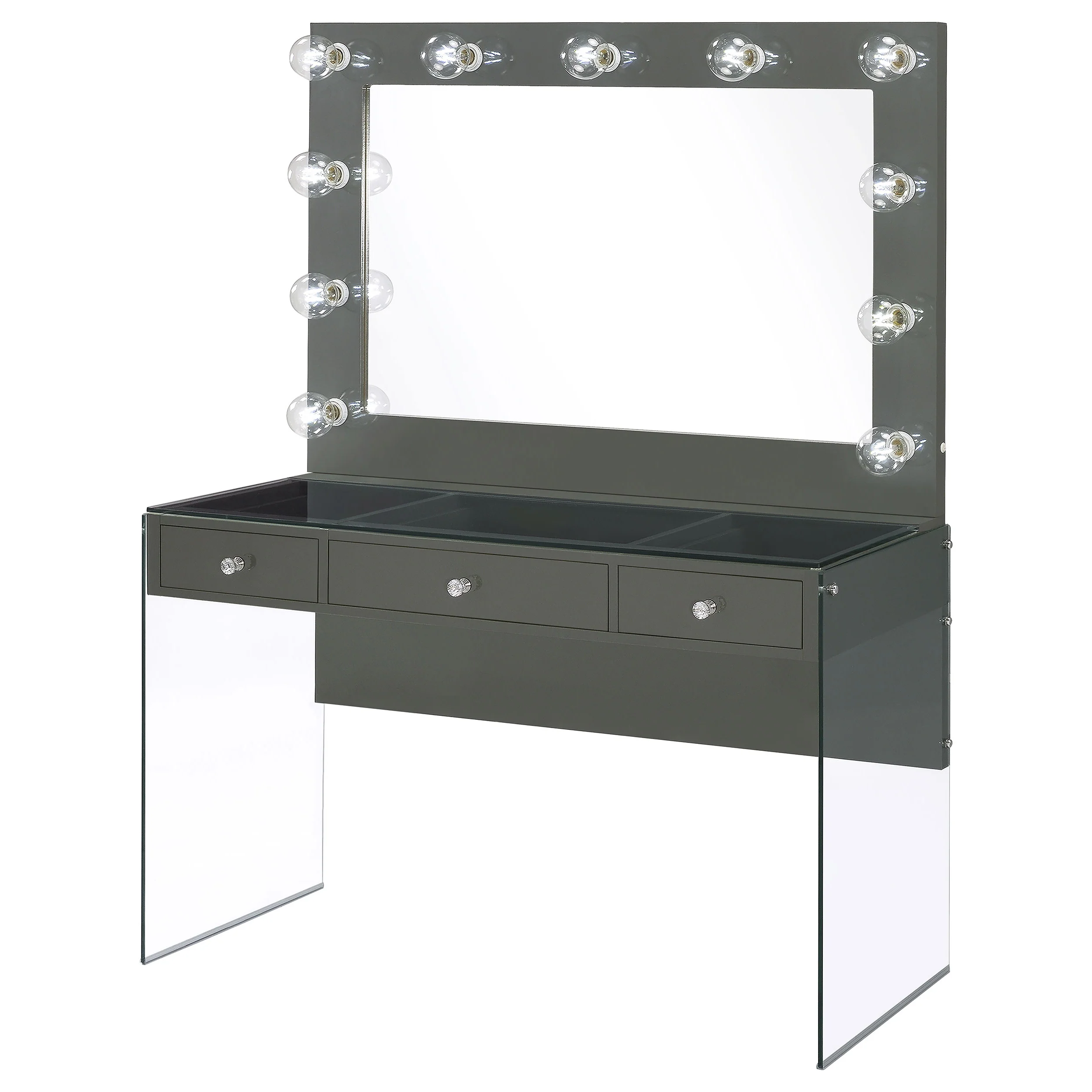 Afshan Makeup Vanity Table with LED Mirror - Image 4