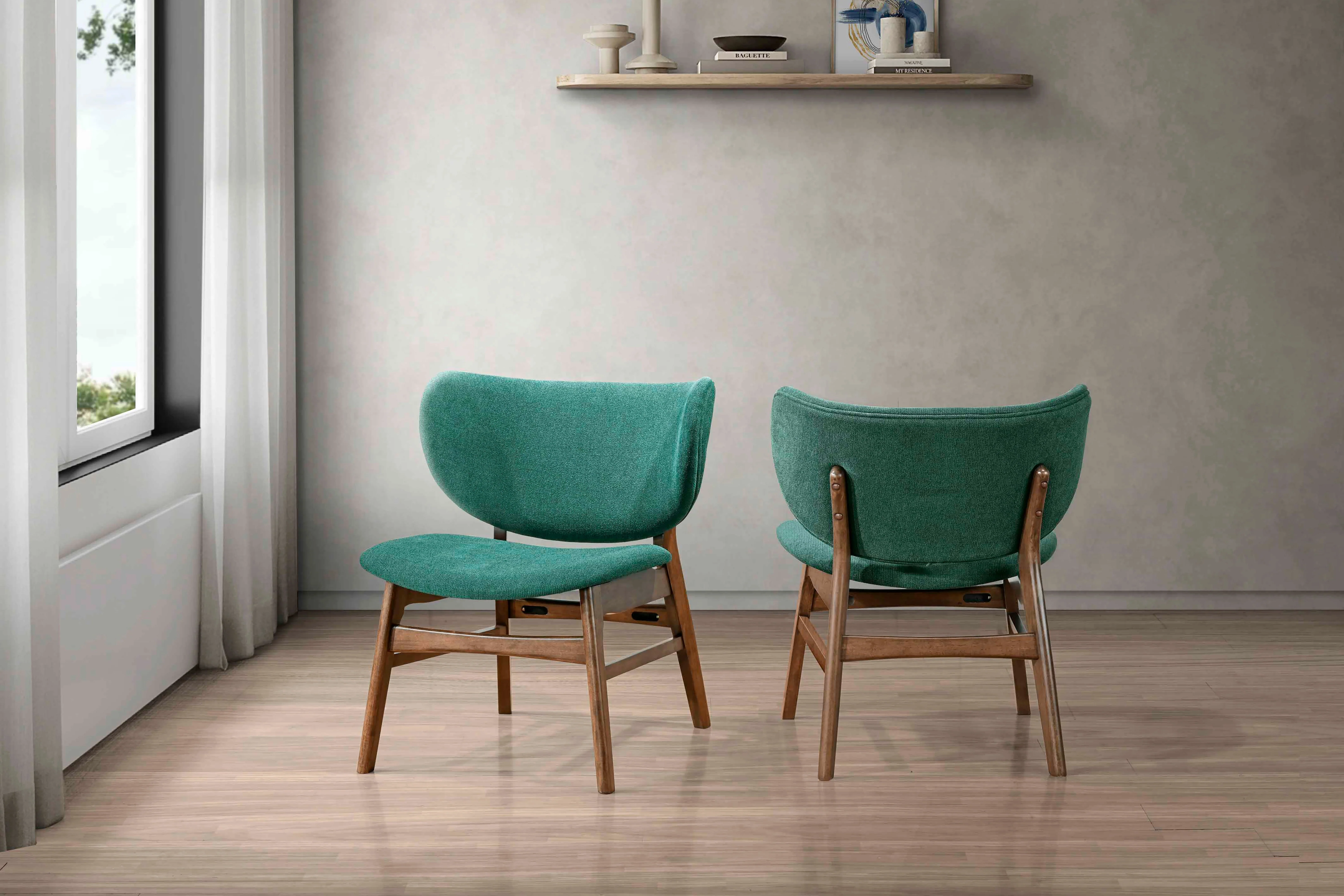 Adler Upholstered Lounge Chair-Green - Image 9