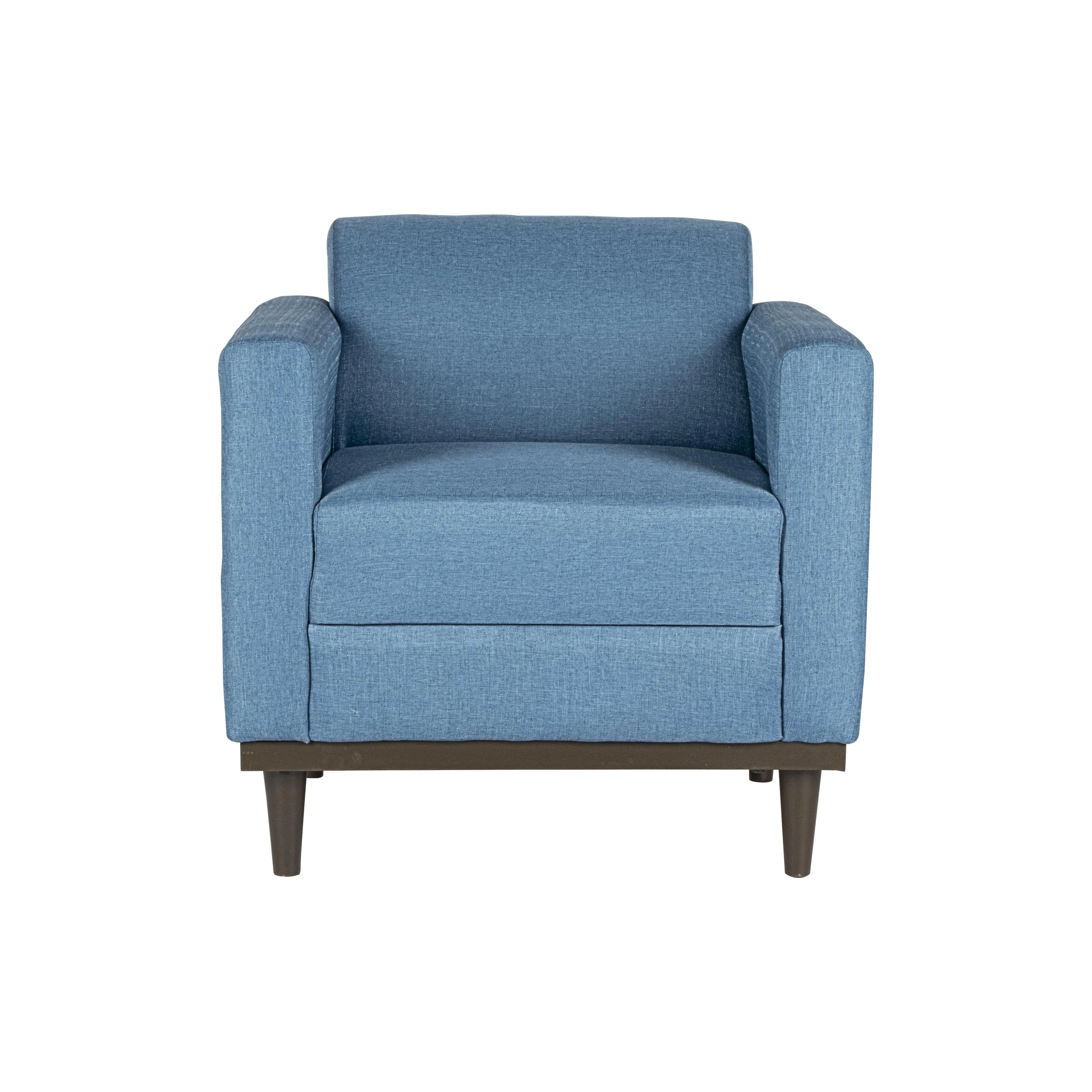 AIDEN CHAIR W/1 THROW PILLOW-BLUE - Image 5