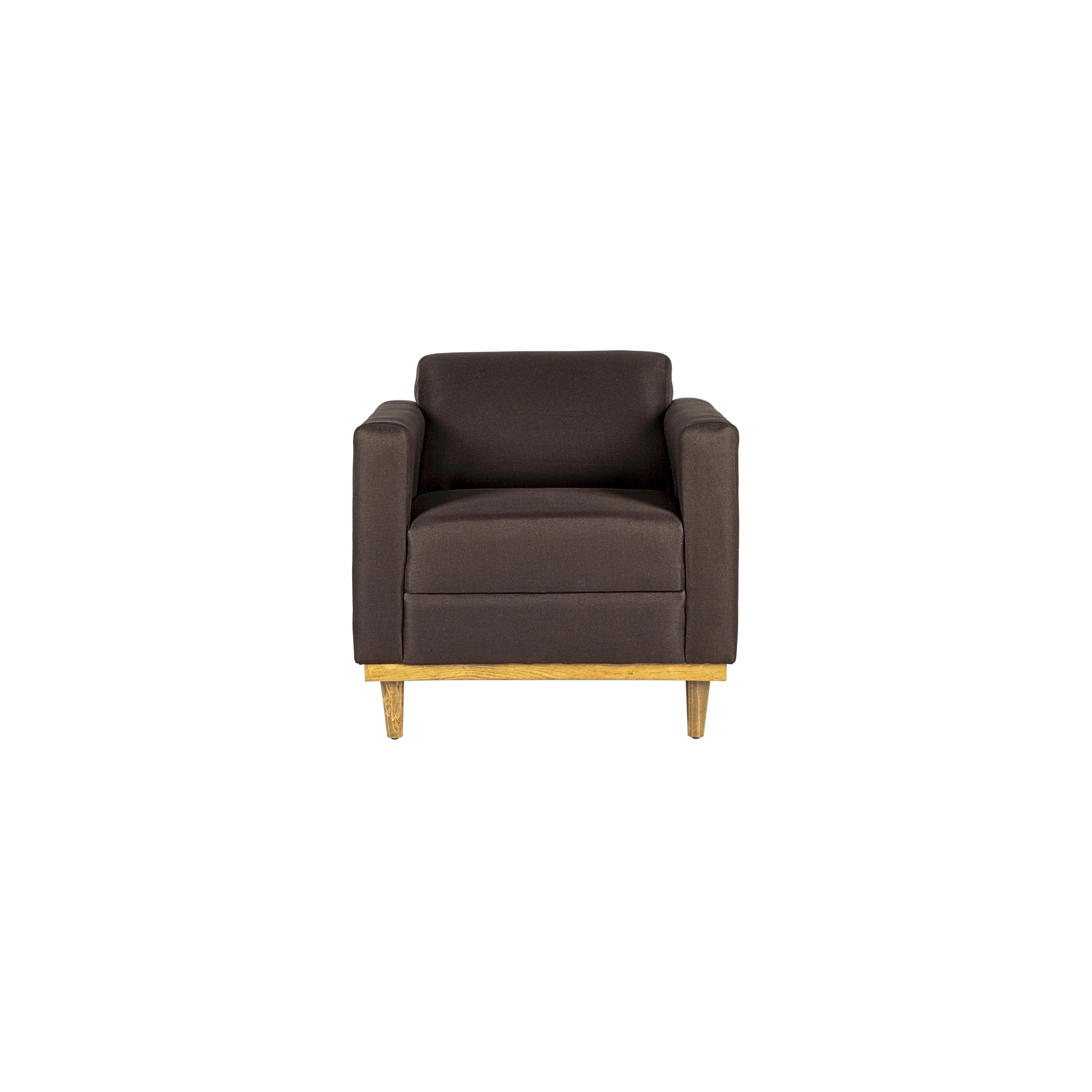 AIDEN CHAIR W/1 THROW PILLOW-CHOCOLATE - Image 3
