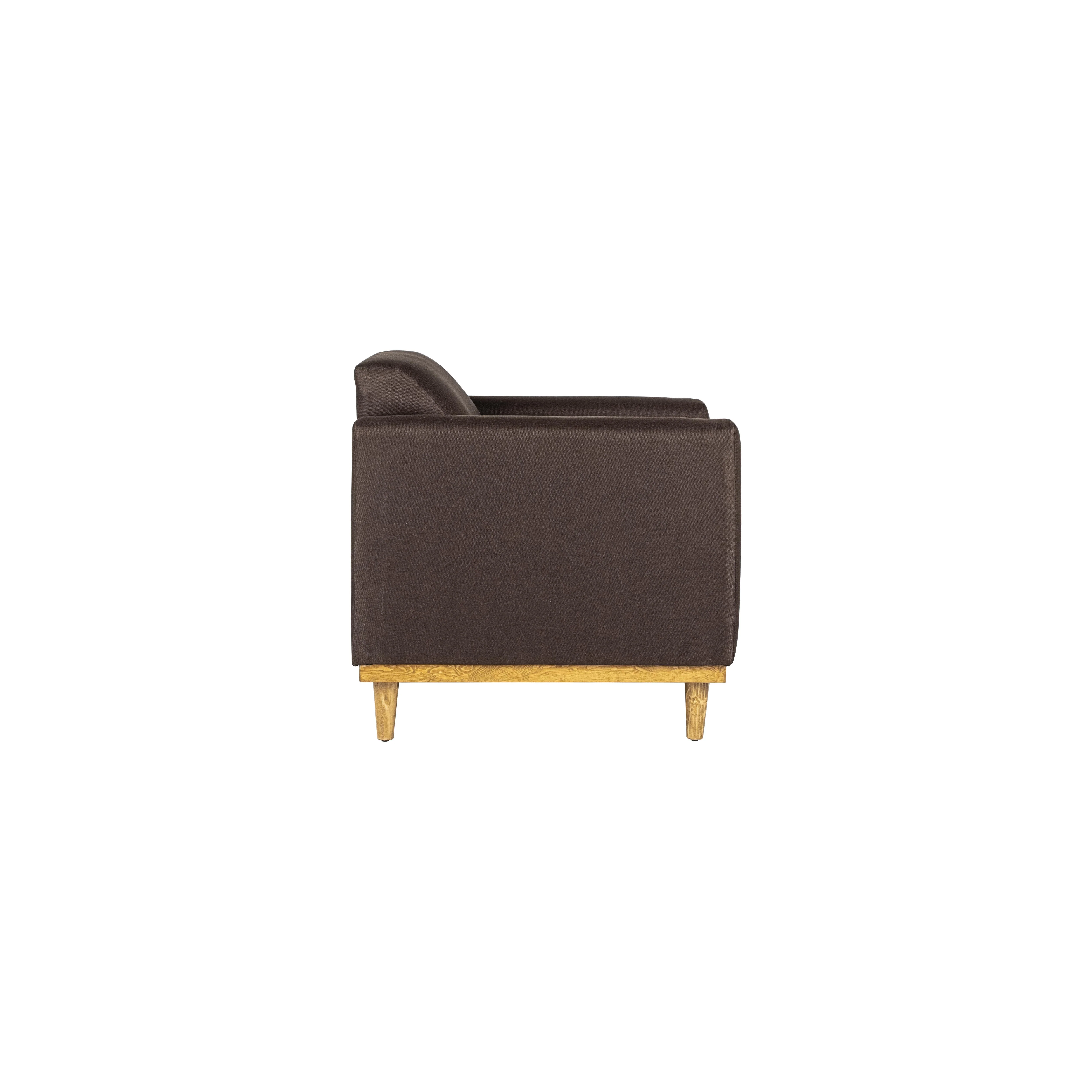 AIDEN CHAIR W/1 THROW PILLOW-CHOCOLATE - Image 4