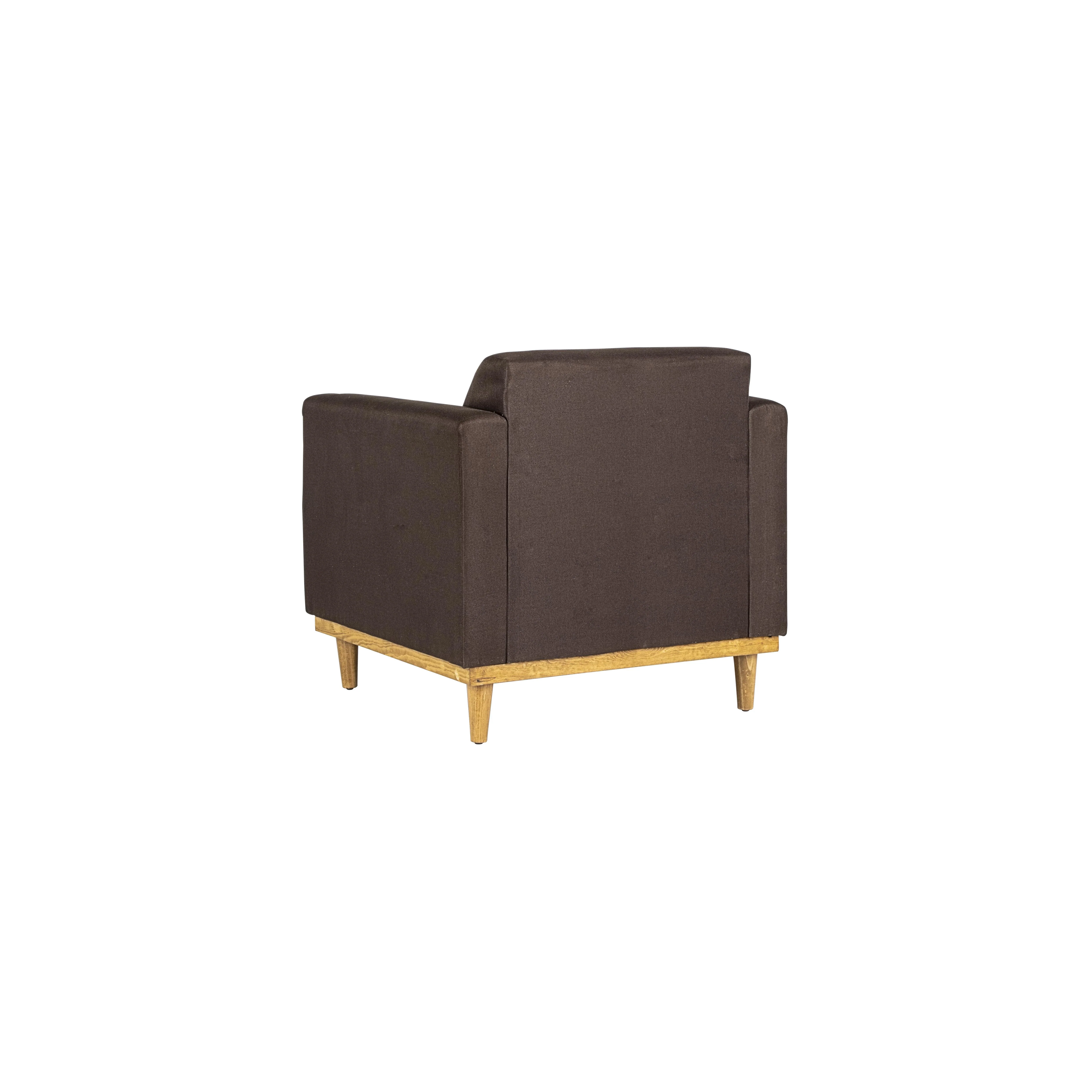 AIDEN CHAIR W/1 THROW PILLOW-CHOCOLATE - Image 5