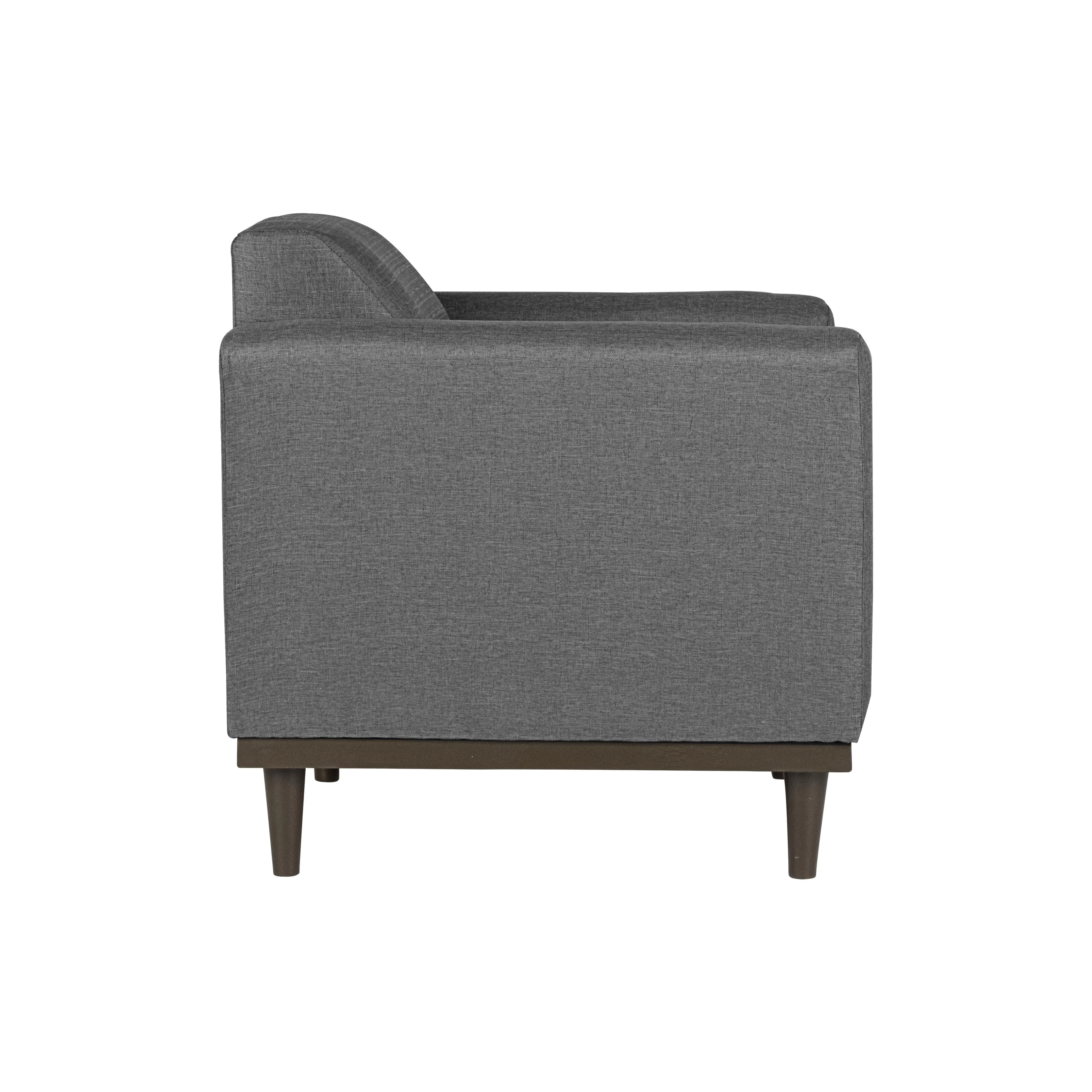 AIDEN CHAIR W/1 THROW PILLOW-SILVER GRAY - Image 8
