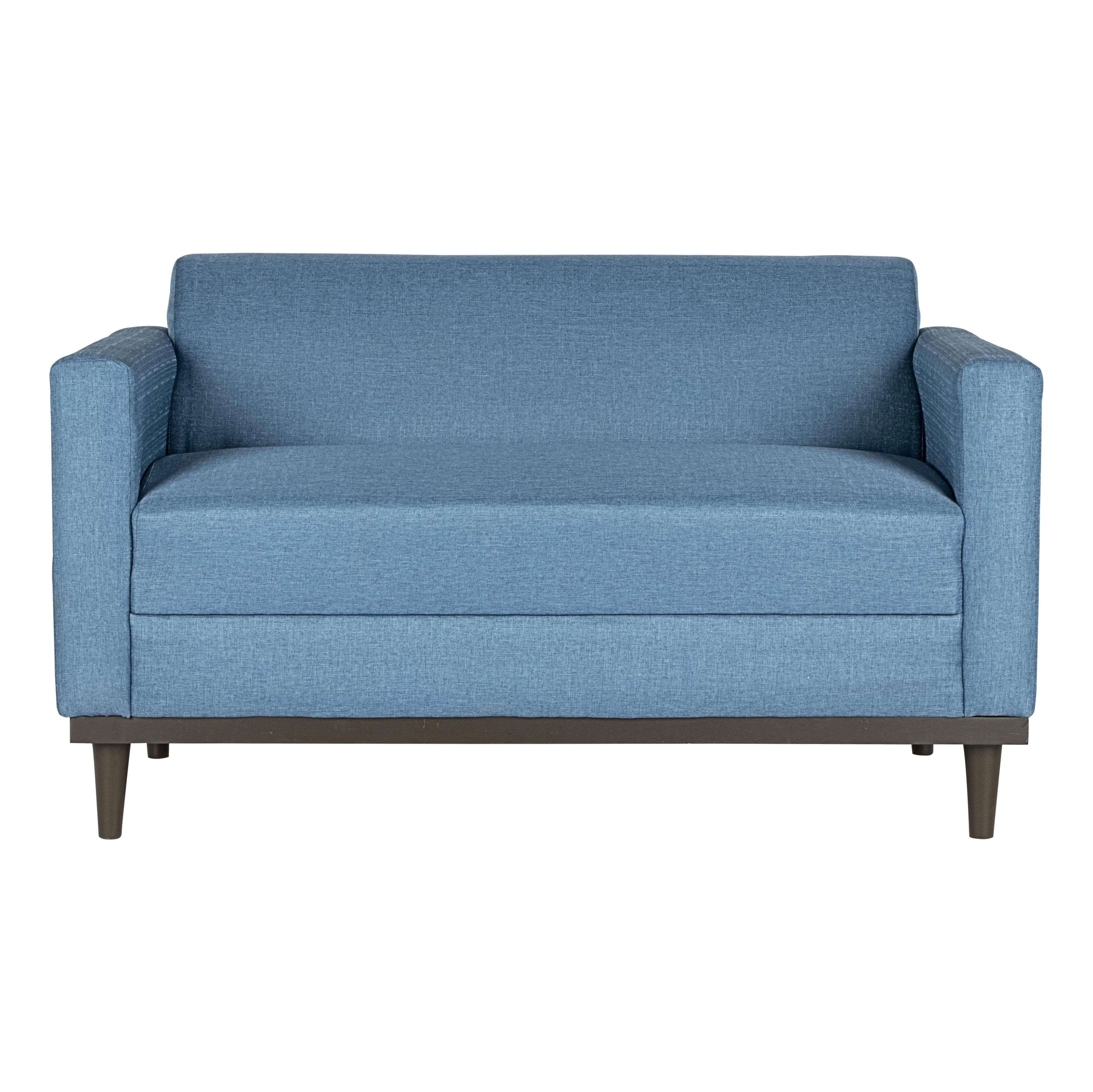 AIDEN LOVESEAT W/2 THROW PILLOWS-BLUE - Image 5