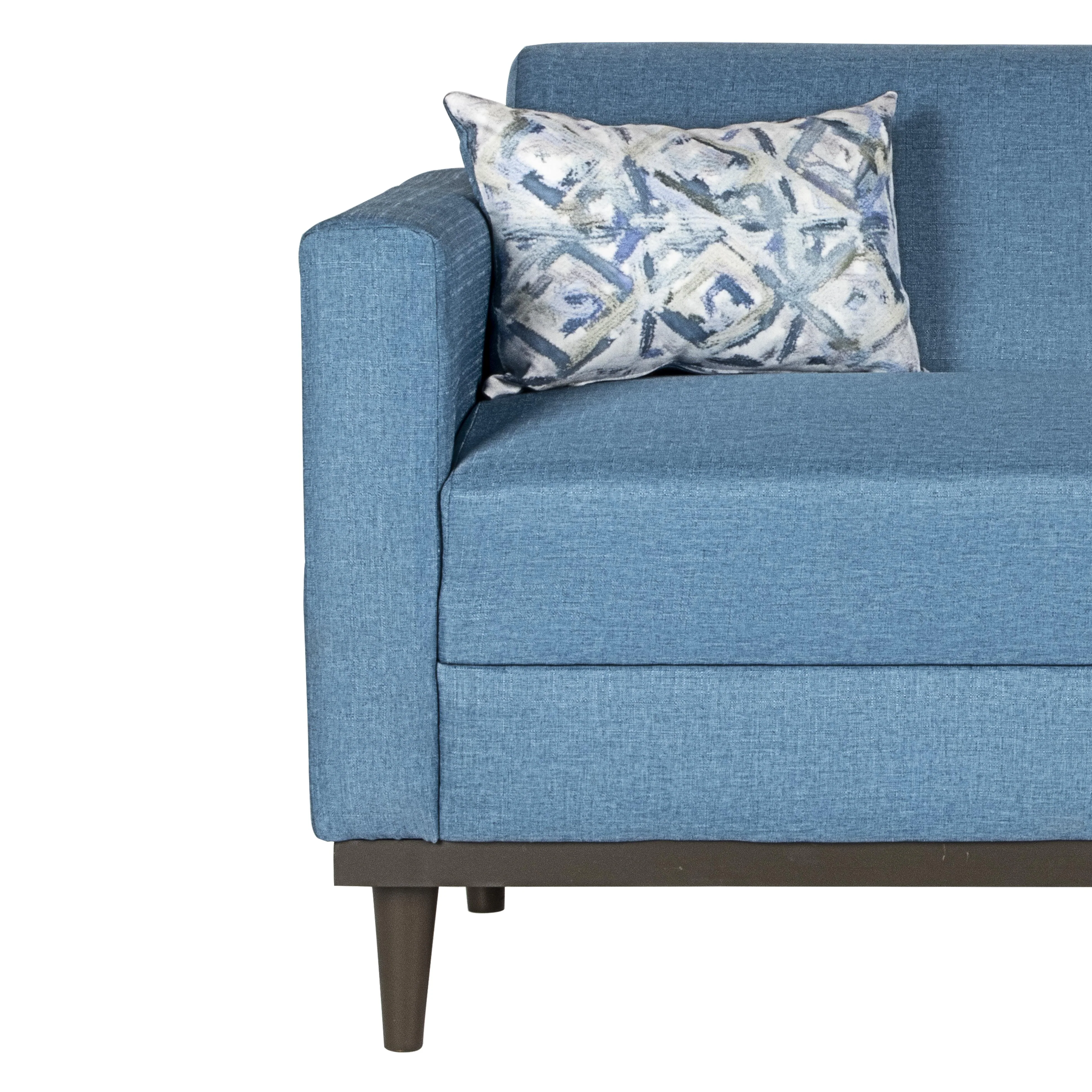 AIDEN LOVESEAT W/2 THROW PILLOWS-BLUE - Image 8