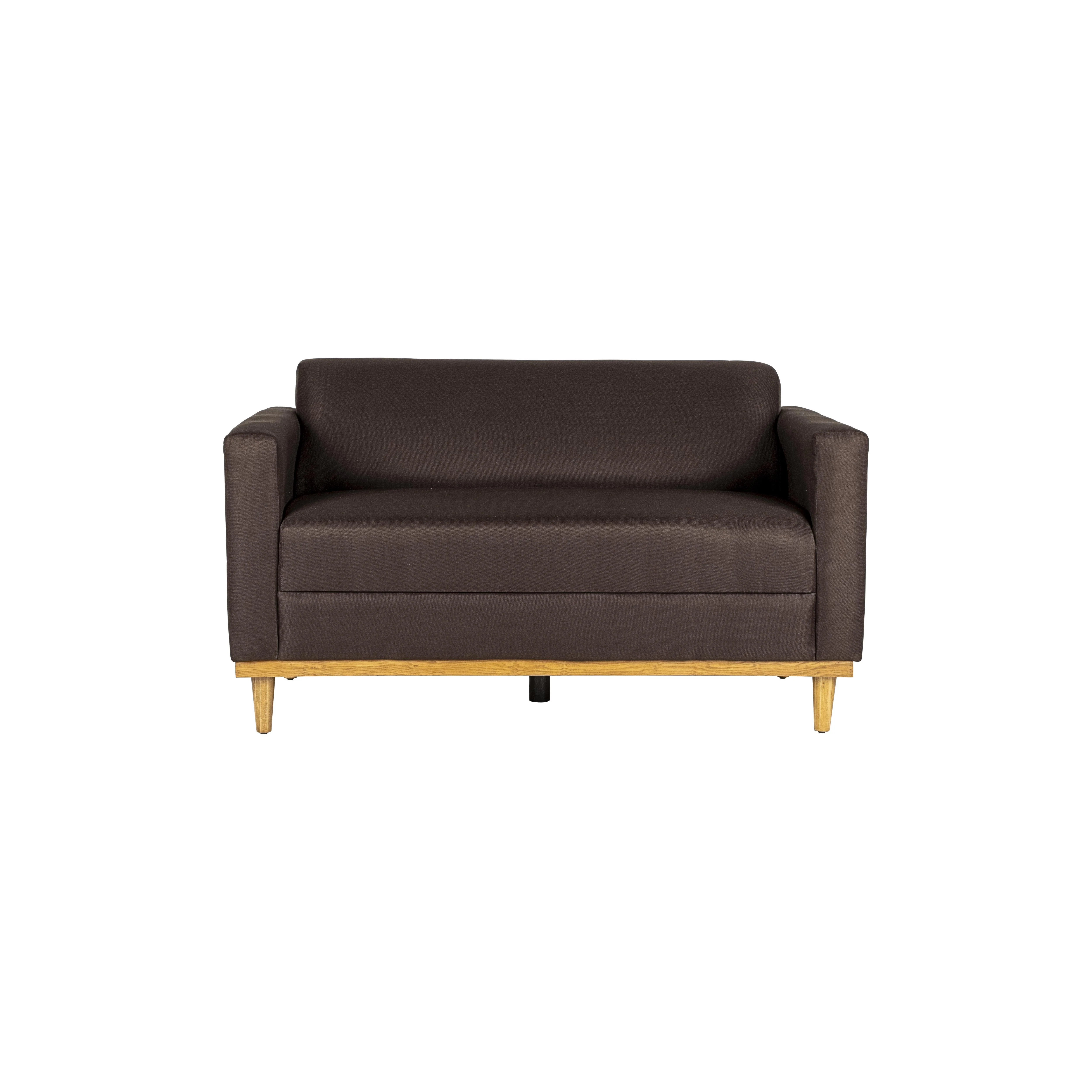 AIDEN LOVESEAT W/2 THROW PILLOWS-CHOCOLATE - Image 5