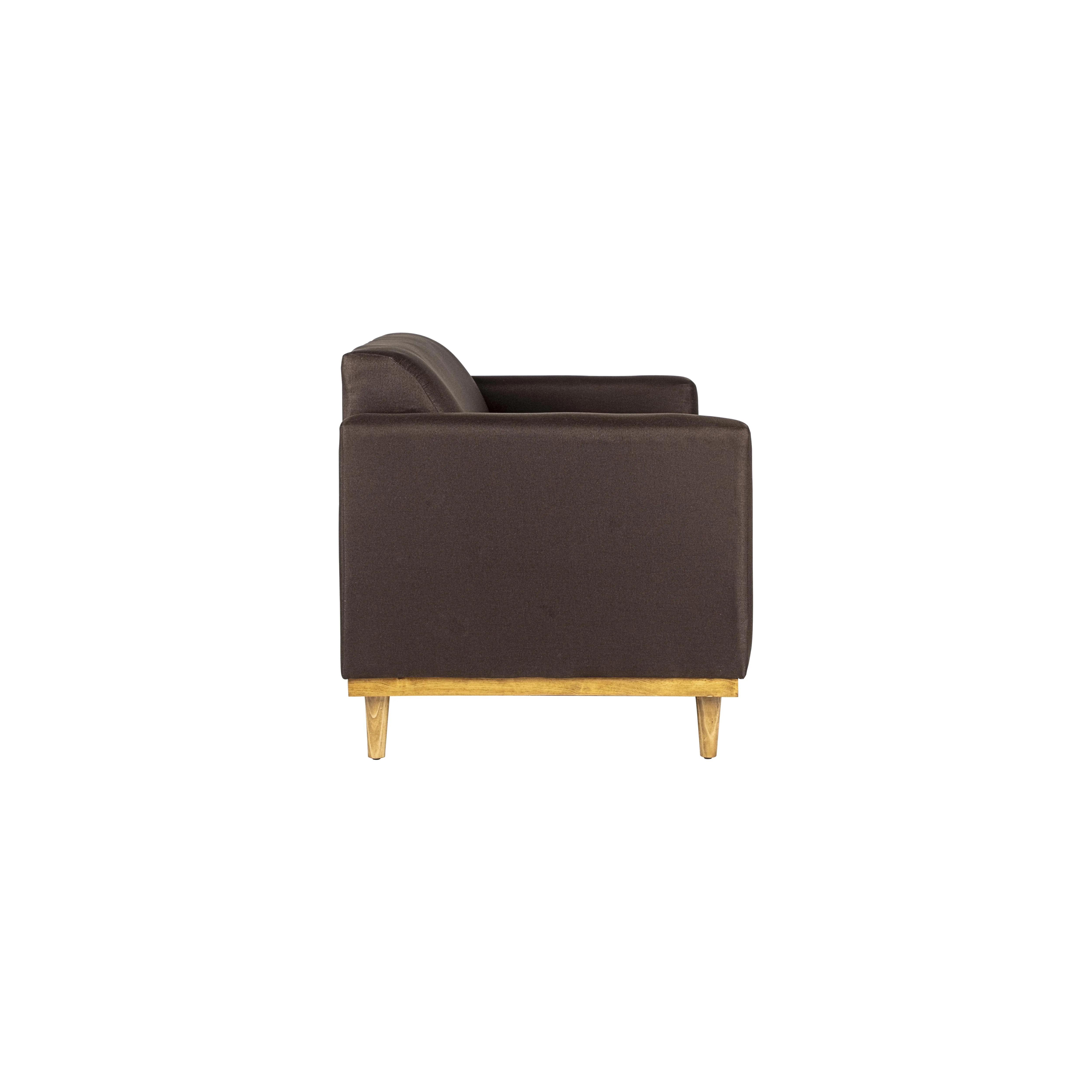 AIDEN LOVESEAT W/2 THROW PILLOWS-CHOCOLATE - Image 6