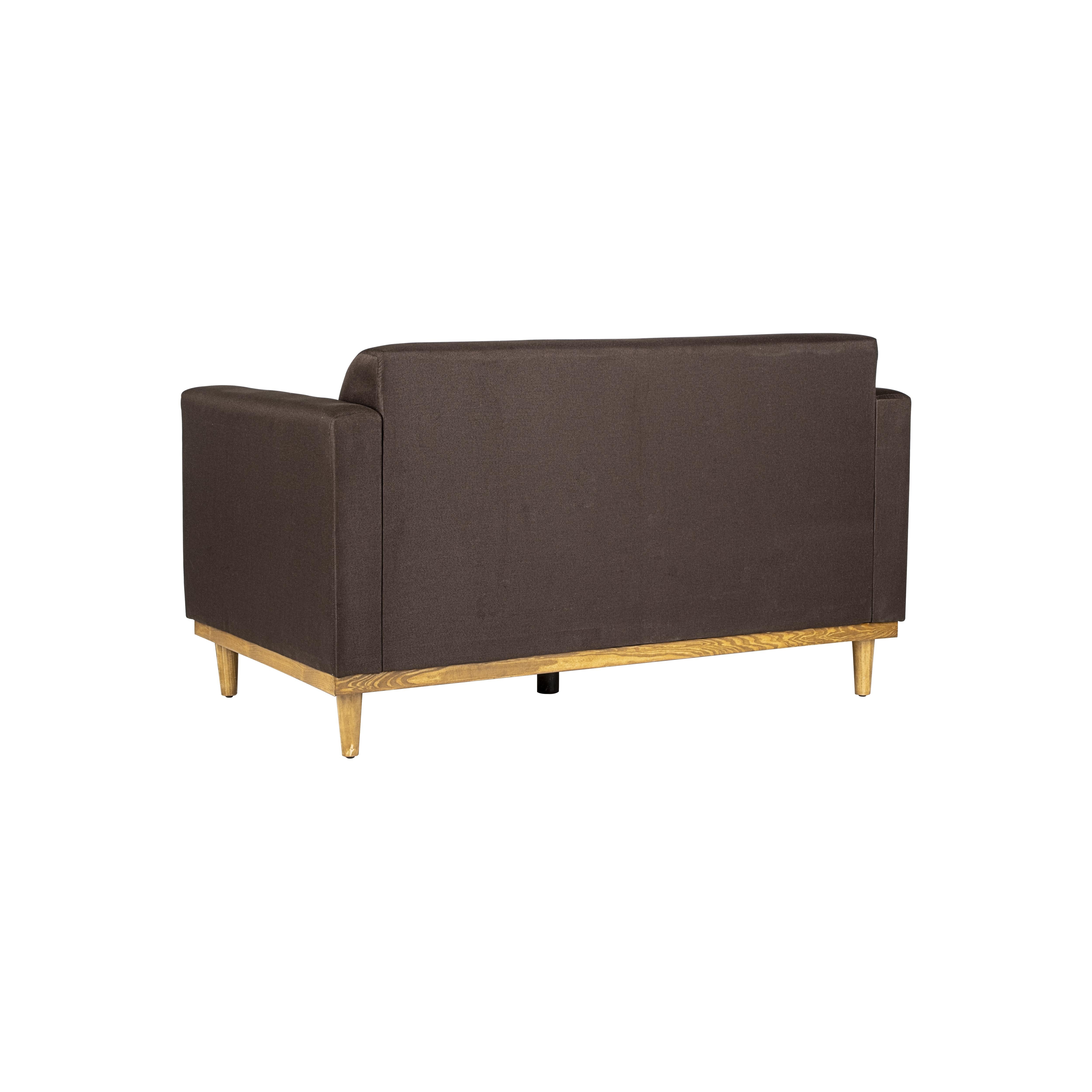 AIDEN LOVESEAT W/2 THROW PILLOWS-CHOCOLATE - Image 7