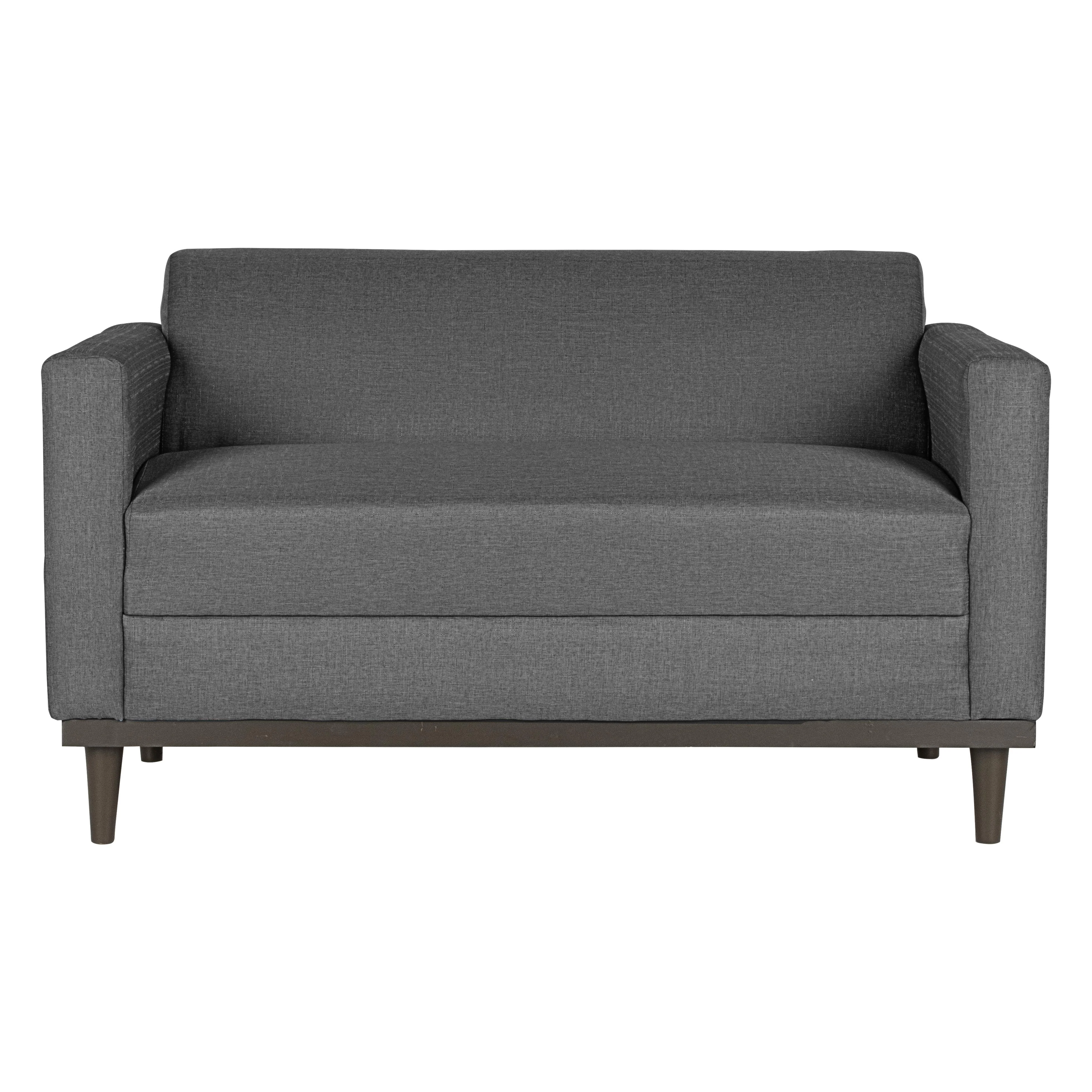 AIDEN LOVESEAT W/2 THROW PILLOWS-SILVER GRAY - Image 7