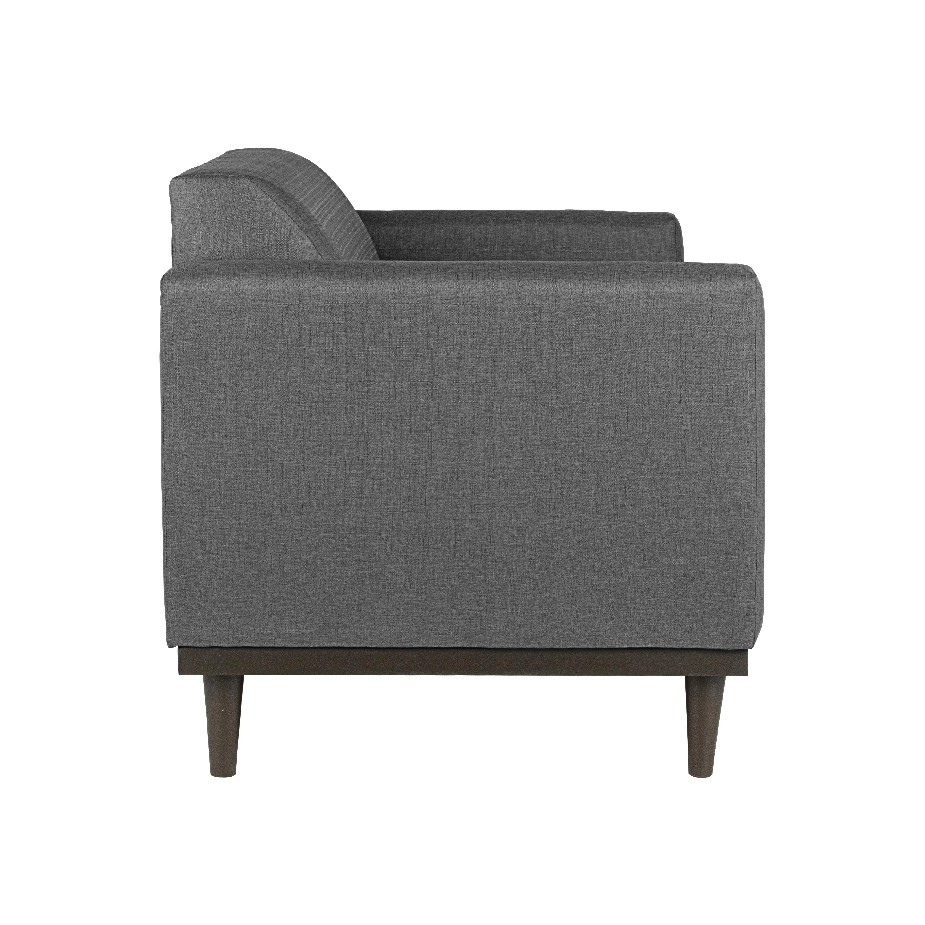 AIDEN LOVESEAT W/2 THROW PILLOWS-SILVER GRAY - Image 8