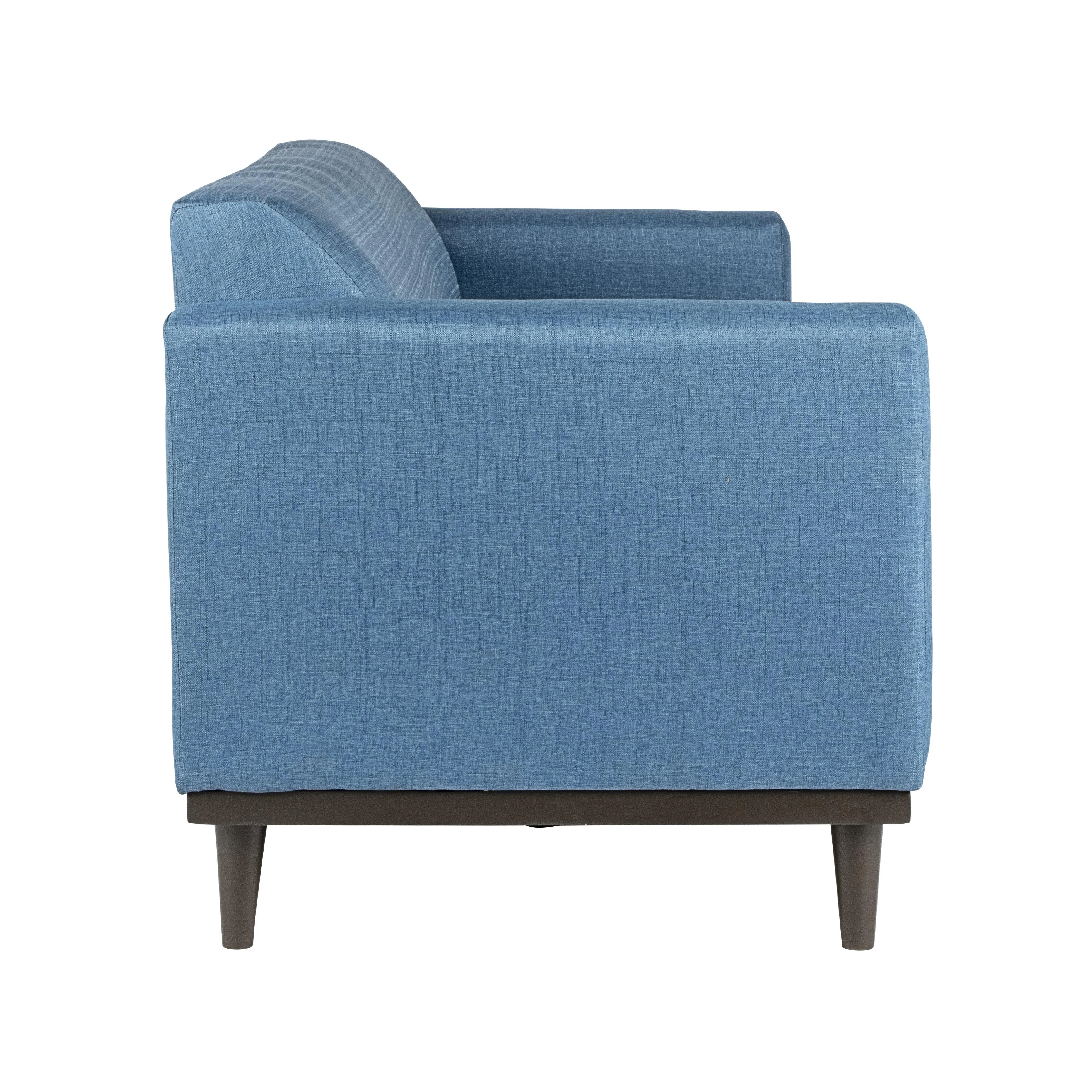AIDEN SOFA W/3 THROW PILLOWS-BLUE - Image 6
