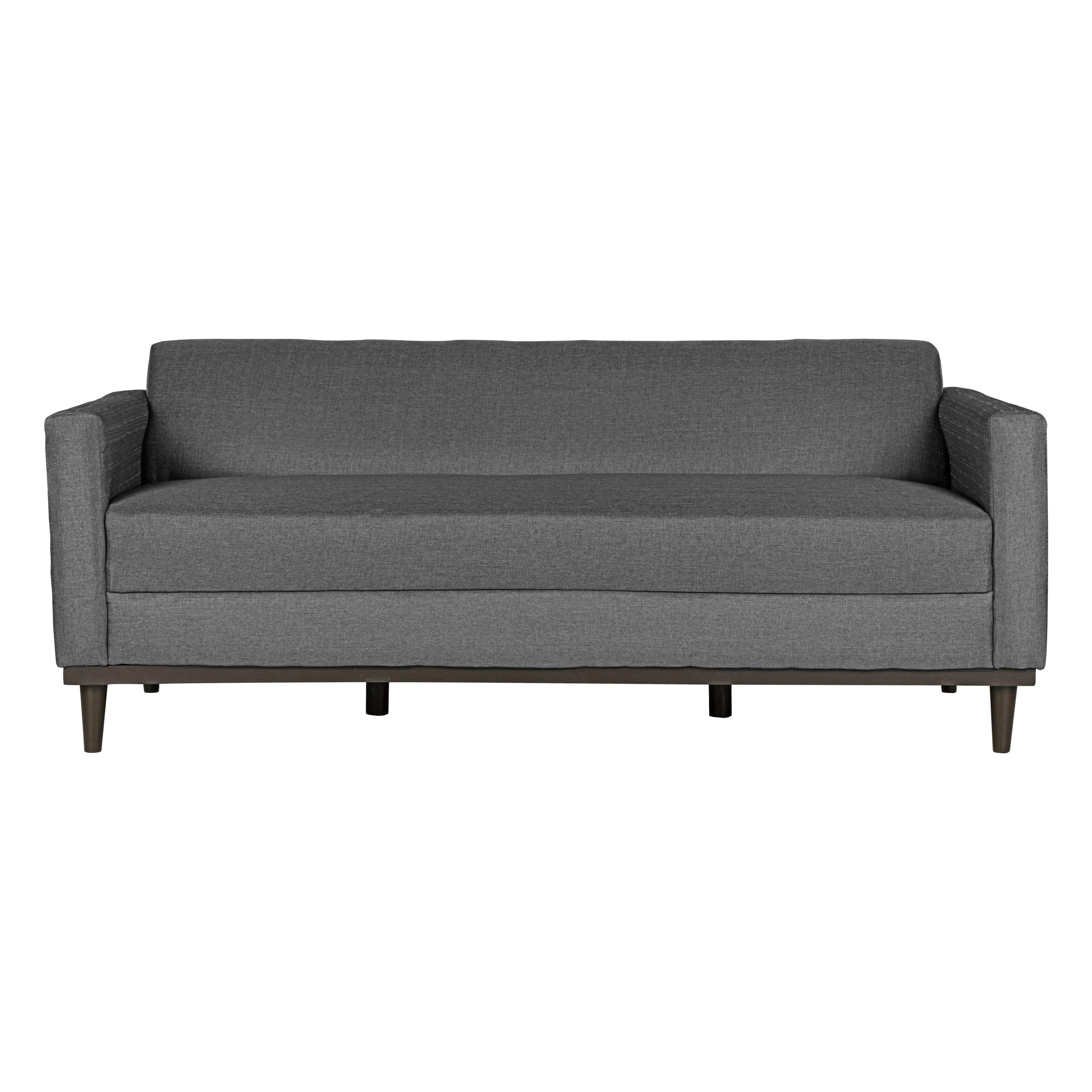 AIDEN SOFA W/3 THROW PILLOWS-SILVER GRAY - Image 7