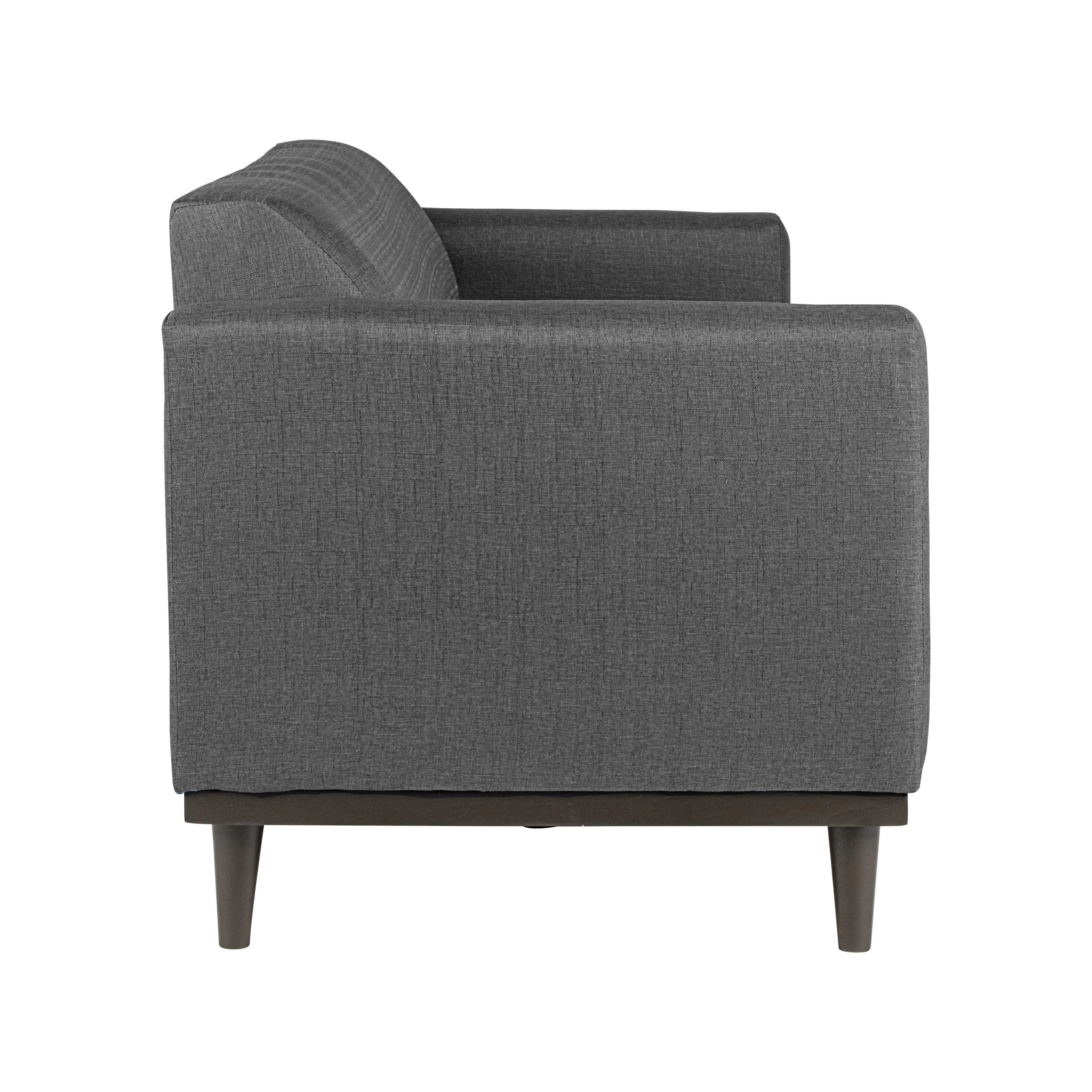 AIDEN SOFA W/3 THROW PILLOWS-SILVER GRAY - Image 8