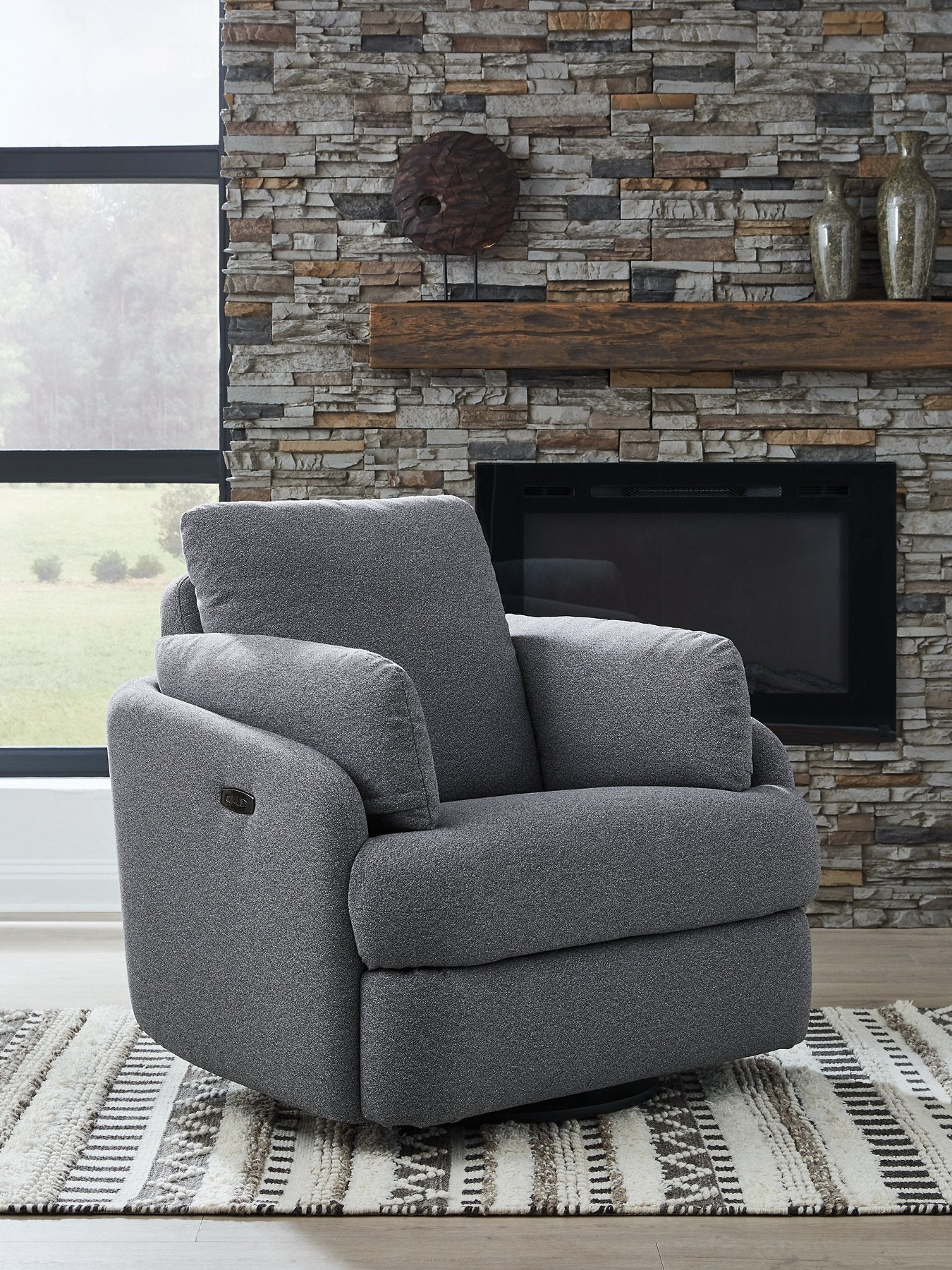 Alainmont Next-Gen Nuvella Swivel Power Recliner - Image 12