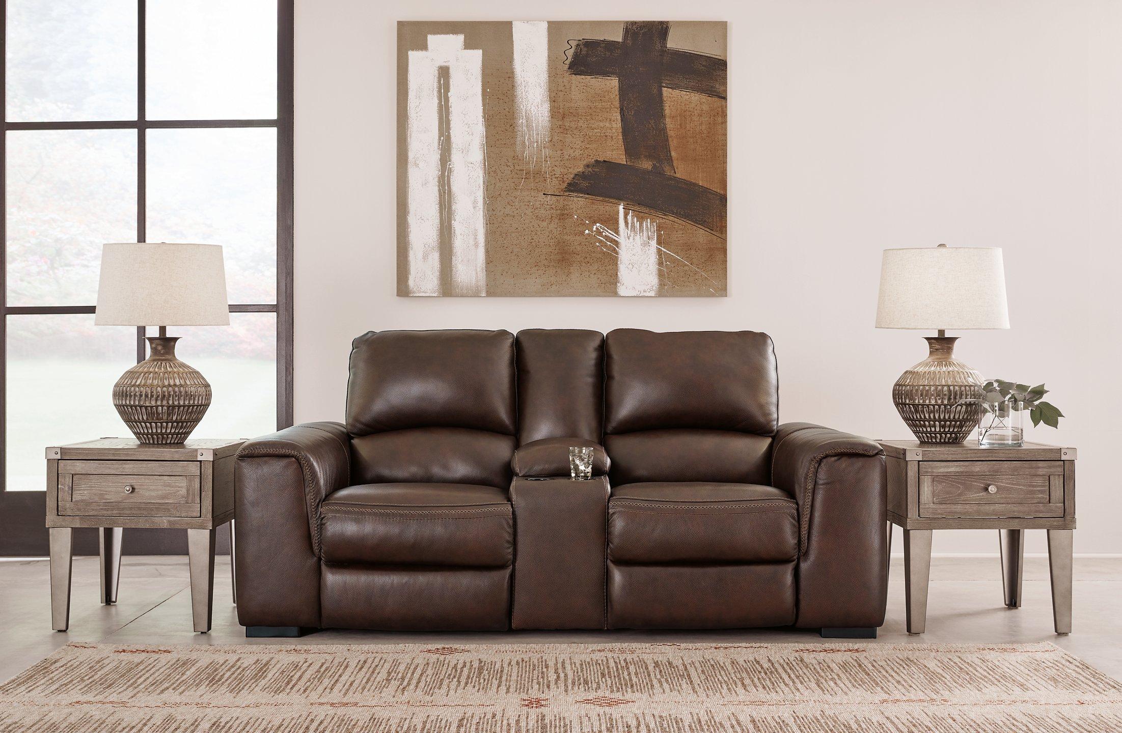 Alessandro Power Reclining Loveseat with Console - Image 2