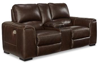 Alessandro Power Reclining Loveseat with Console - Image 3