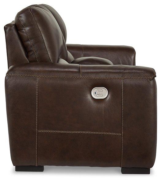 Alessandro Power Reclining Loveseat with Console - Image 5
