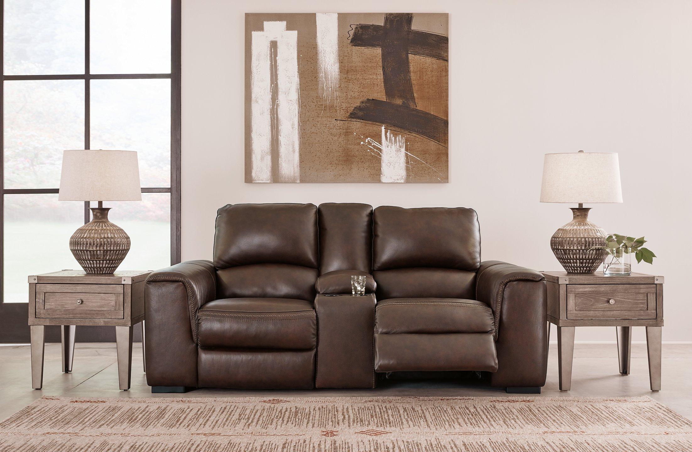Alessandro Power Reclining Loveseat with Console - Image 7
