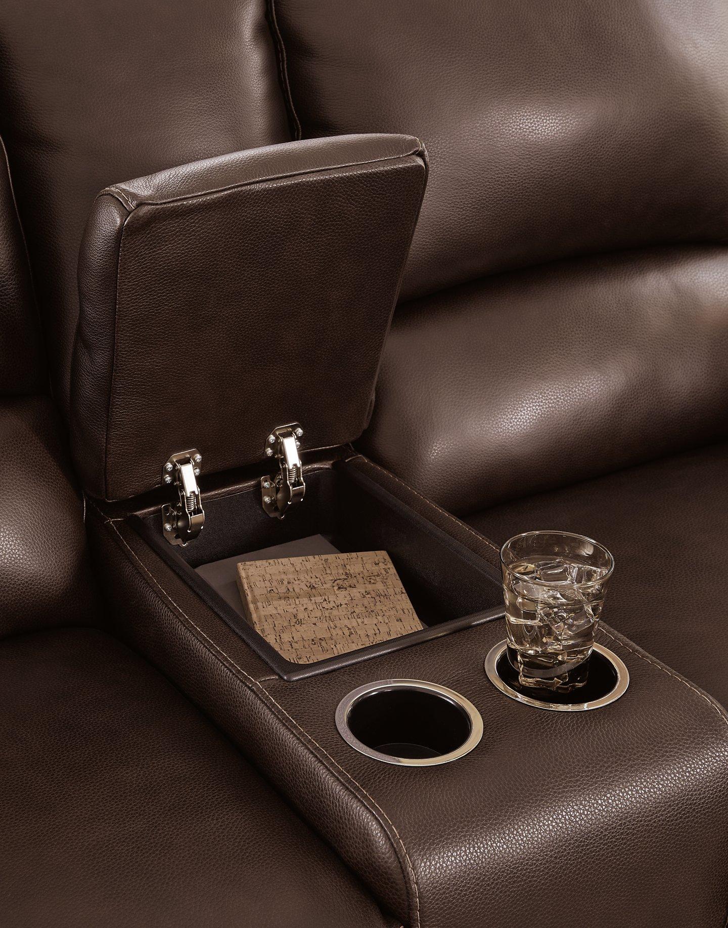 Alessandro Power Reclining Loveseat with Console - Image 8