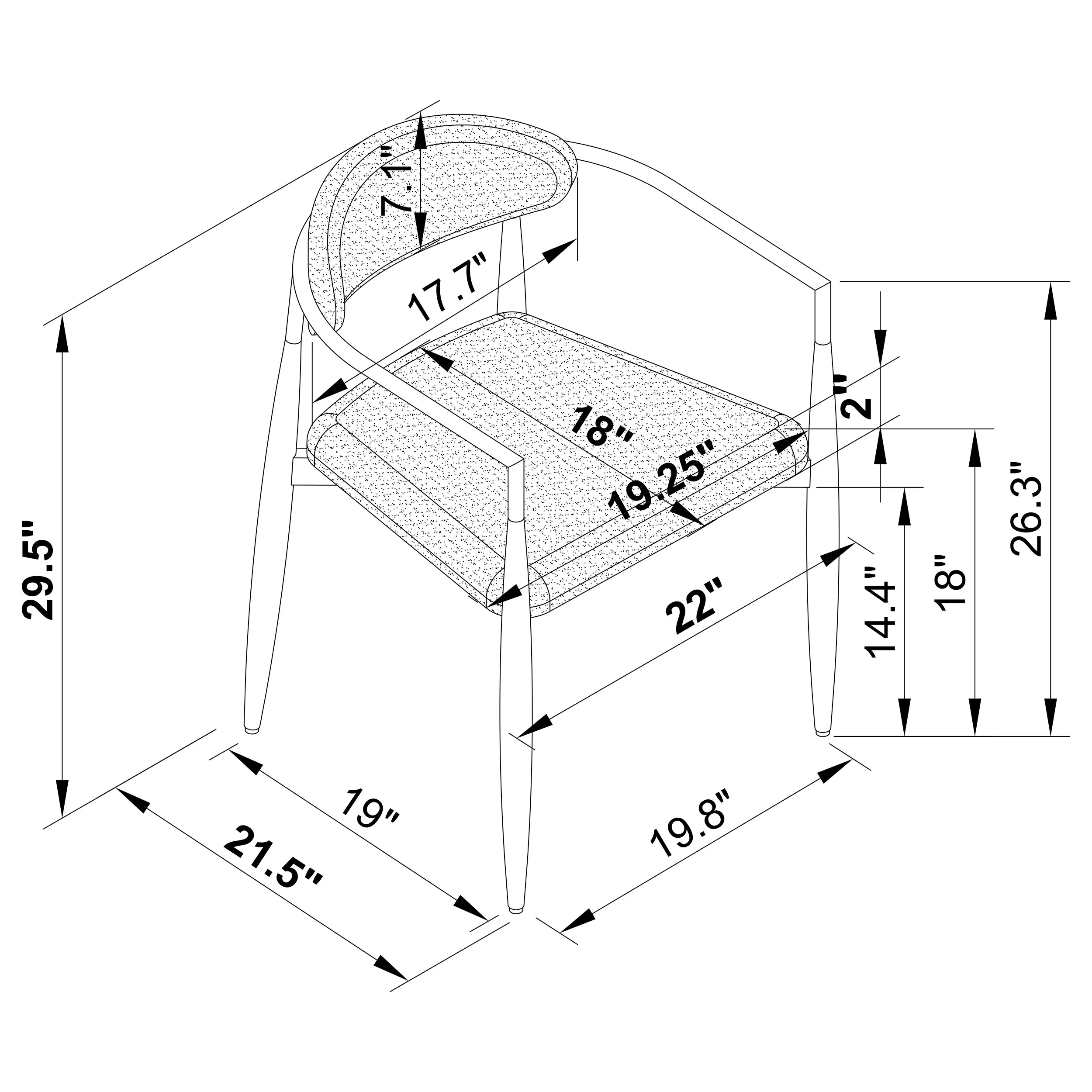 Bradbury Dining Arm Chair - Image 26