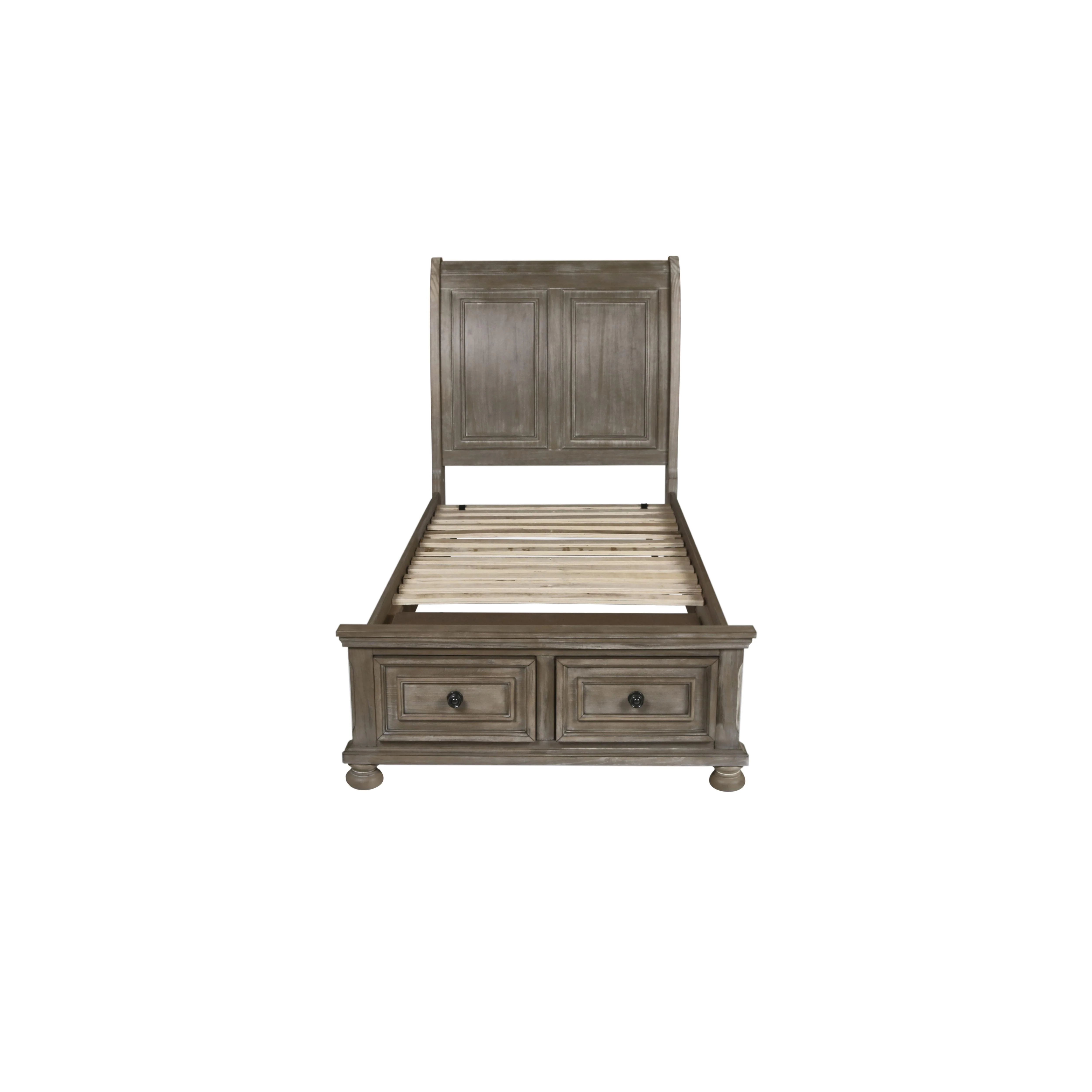 ALLEGRA Eastern King-California King K STORAGE FOOTBOARD & SLATS-PEWTER - Image 2