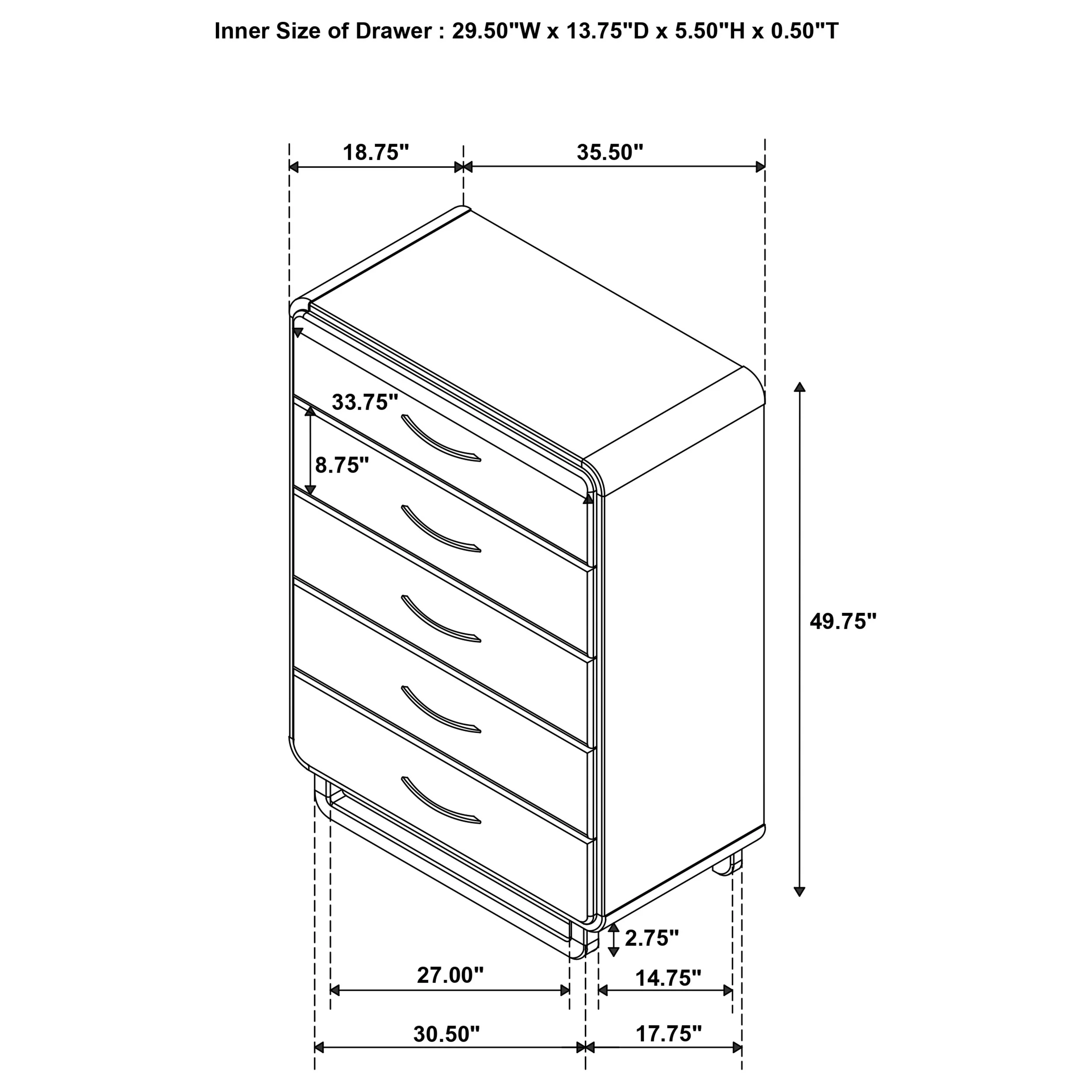 Amsbury Chest of Drawers - Image 12