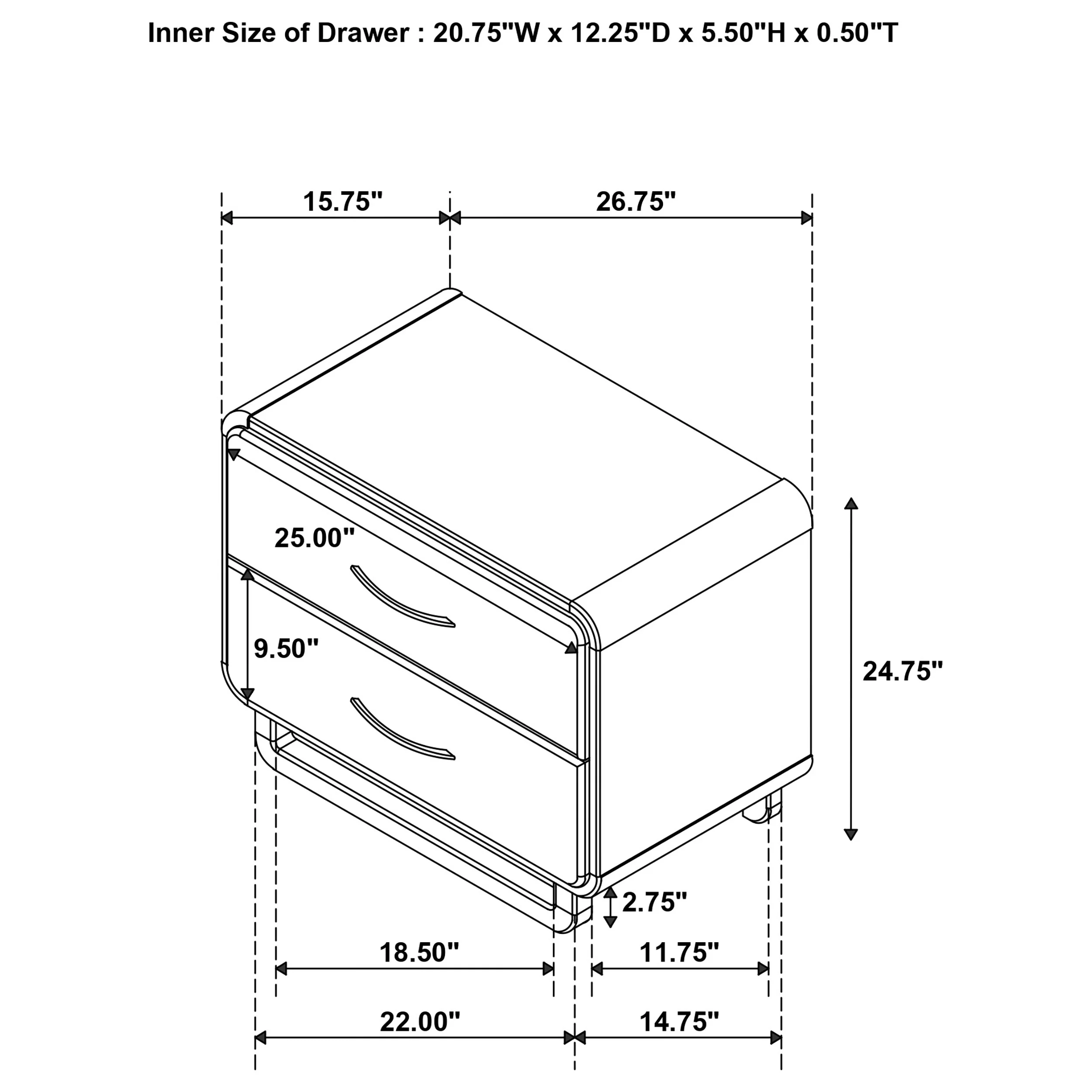 Amsbury Nightstand - Image 14