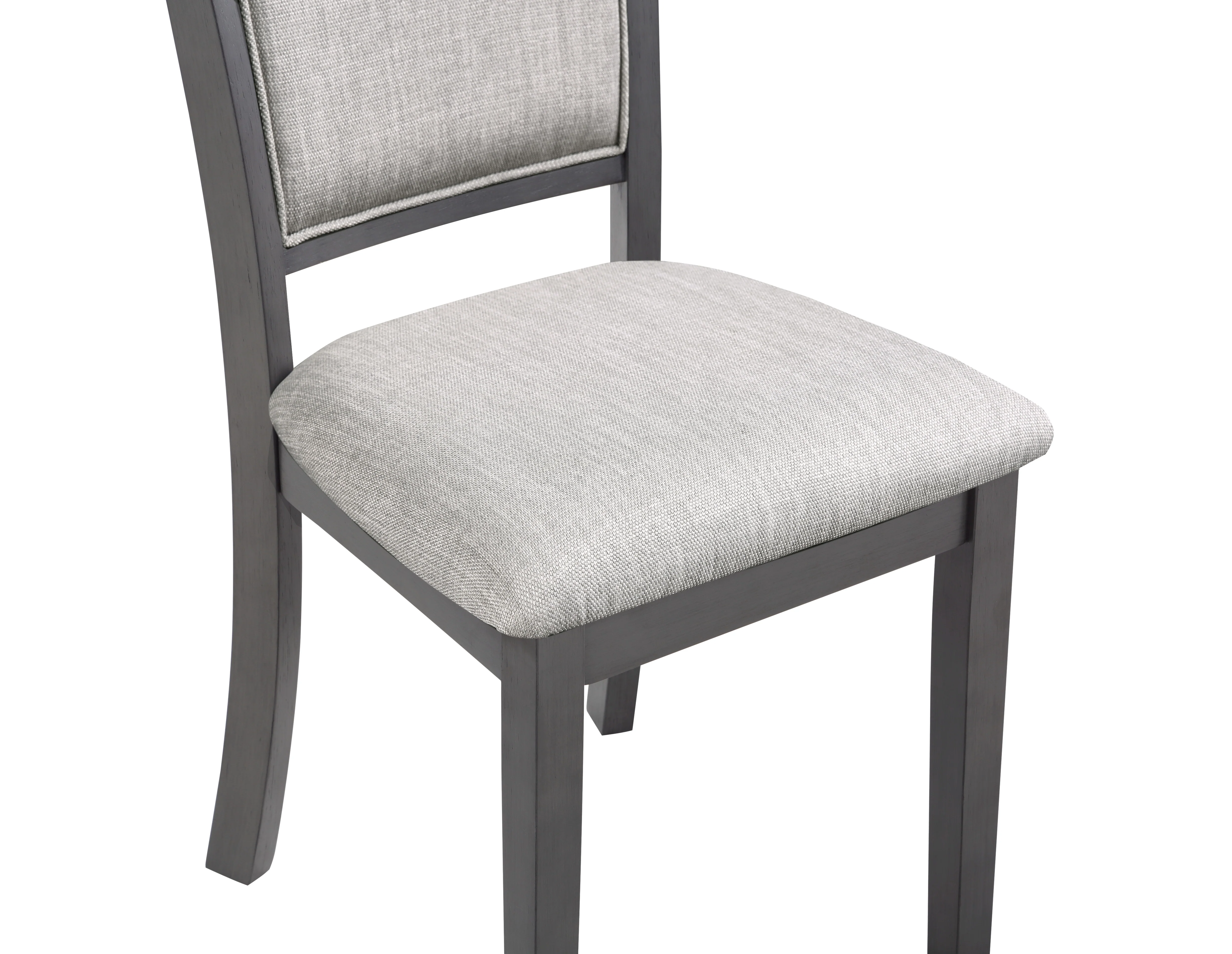 Amy 5 Pc 47" Round Dining Set-Gray - Image 5