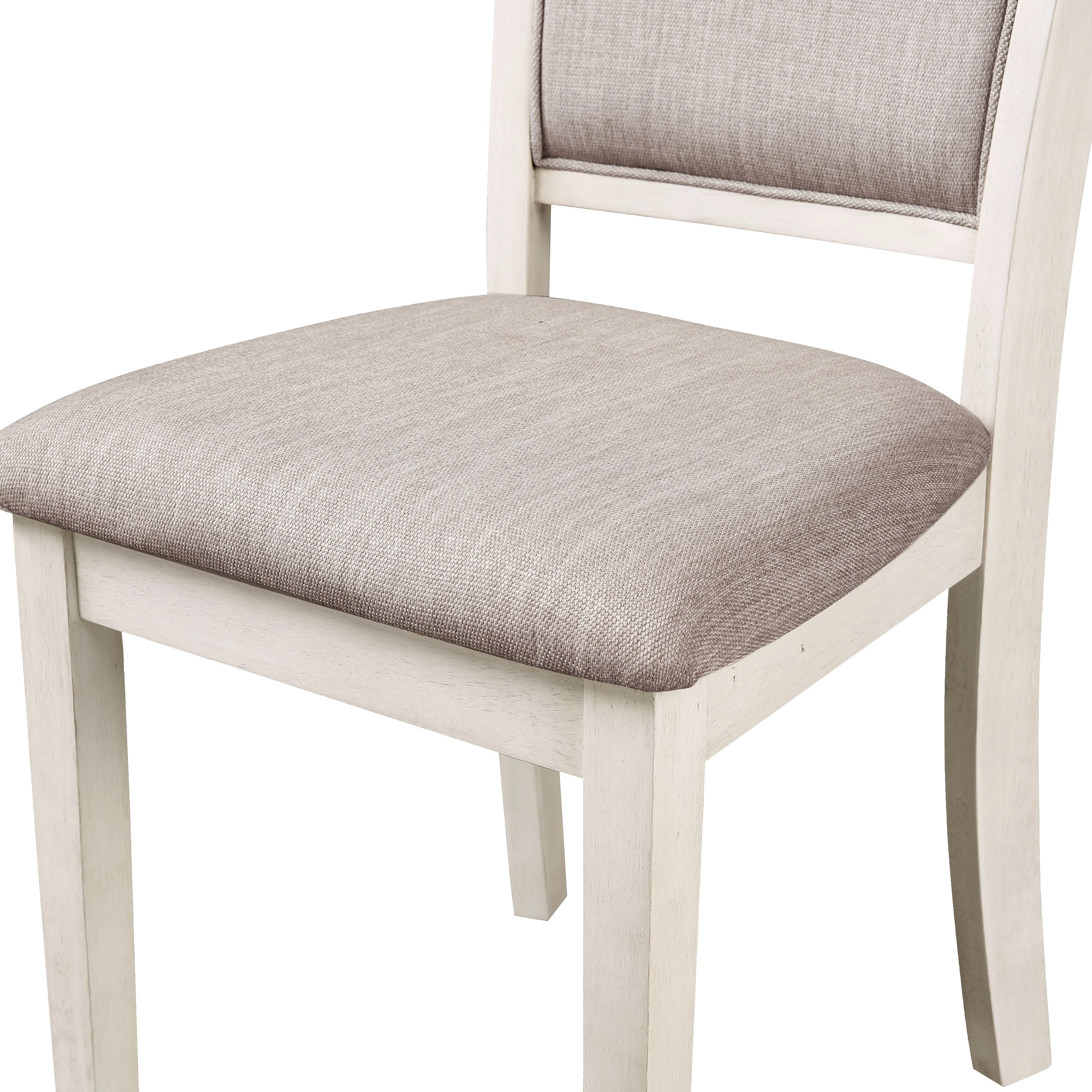 Amy 5 Pc 47" Round Dining Set- Bisque - Image 5