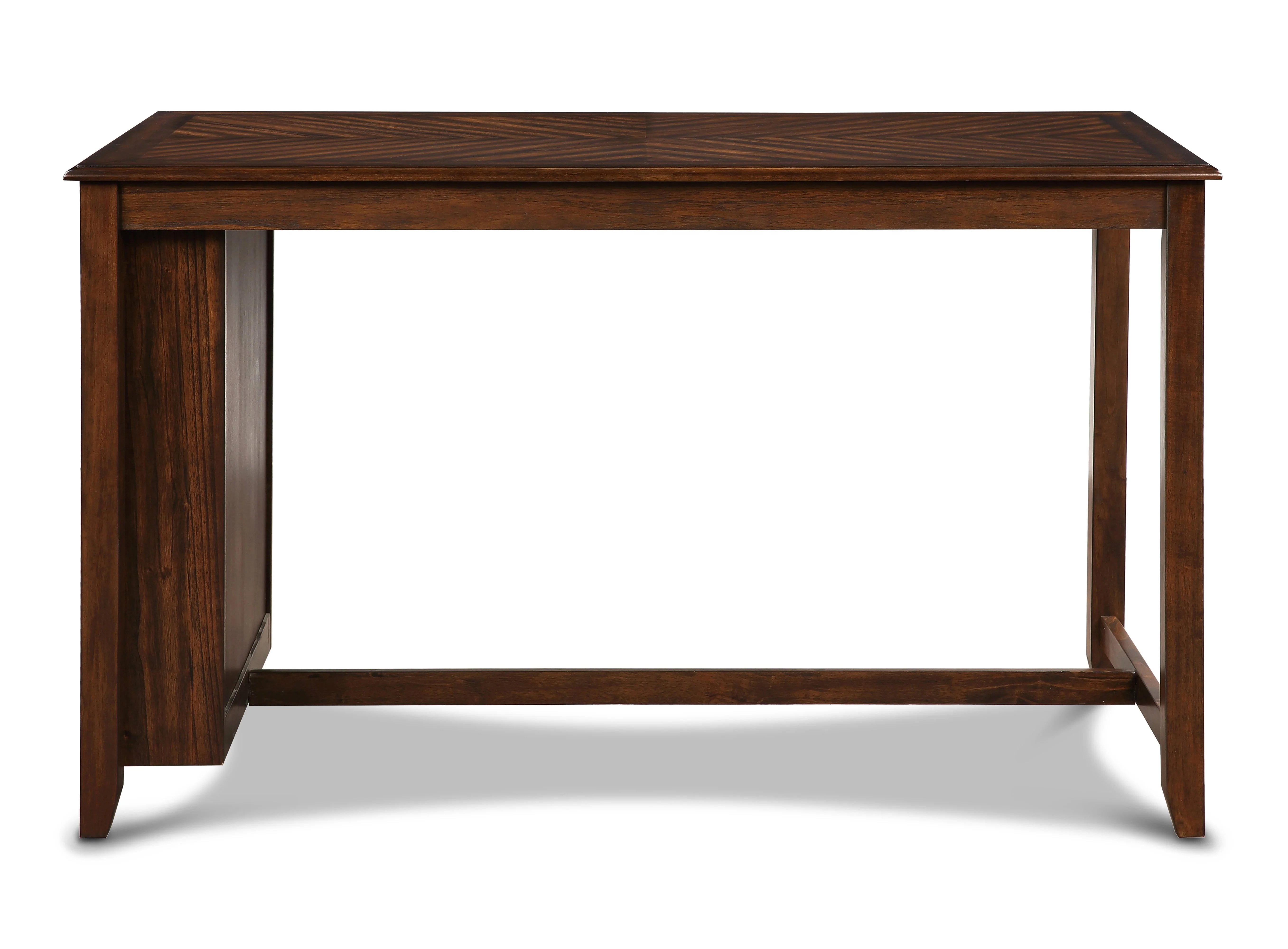 Amy 5 Pc 60" Counter Storage Table+Chairs-Brown Cherry - Image 3