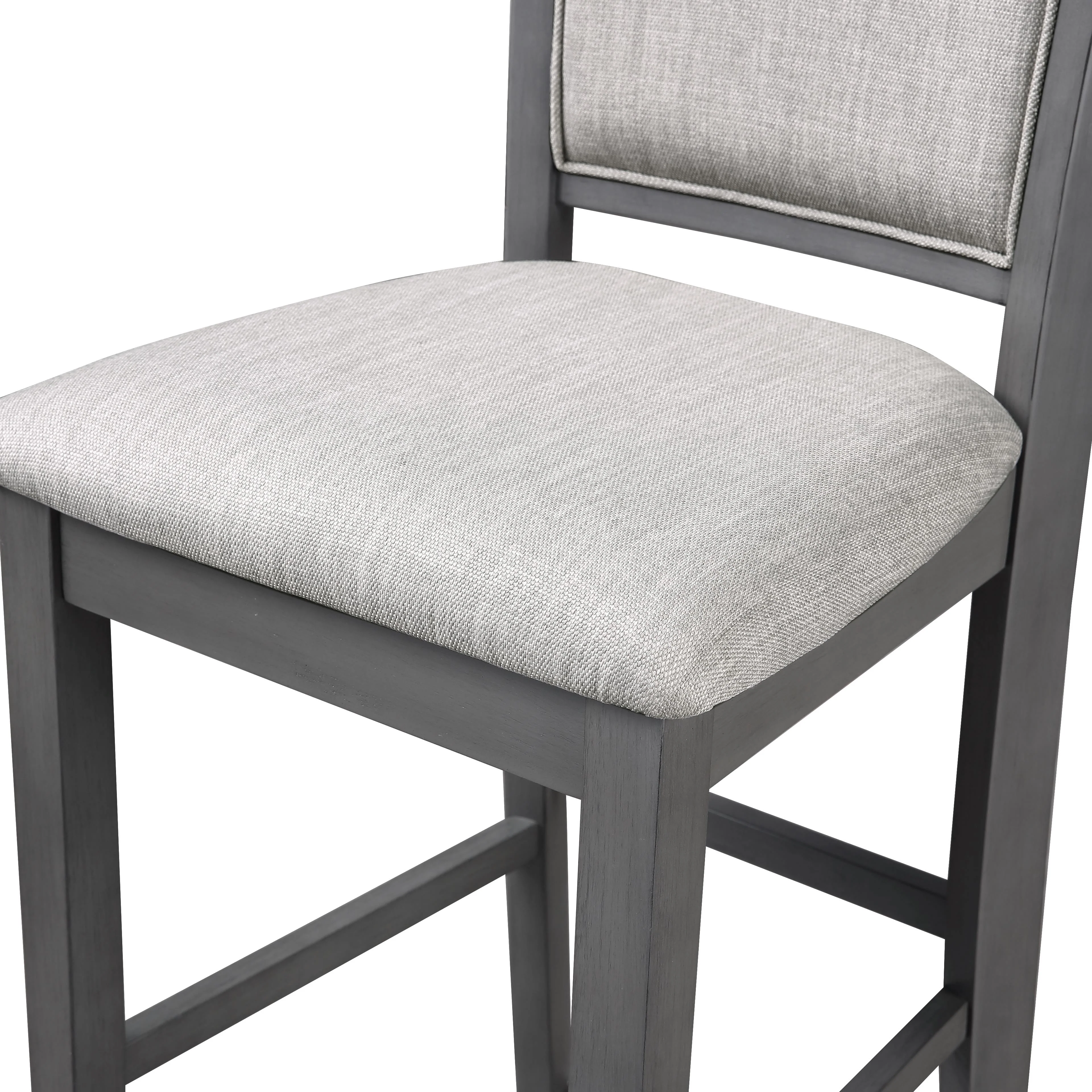 Amy Counter Chair (2/Ctn)-Gray - Image 5