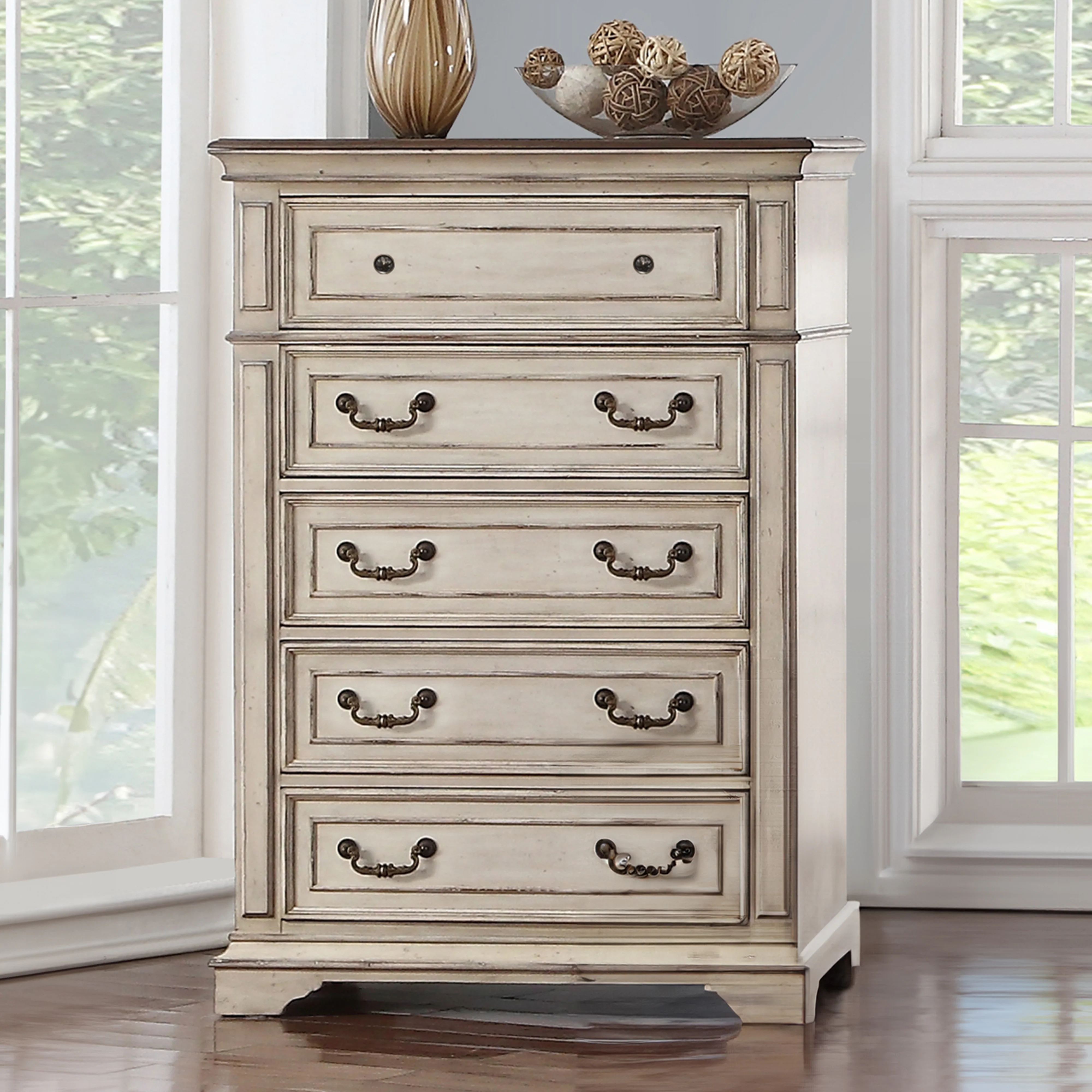 Anastasia Chest - Ant. White - Image 9