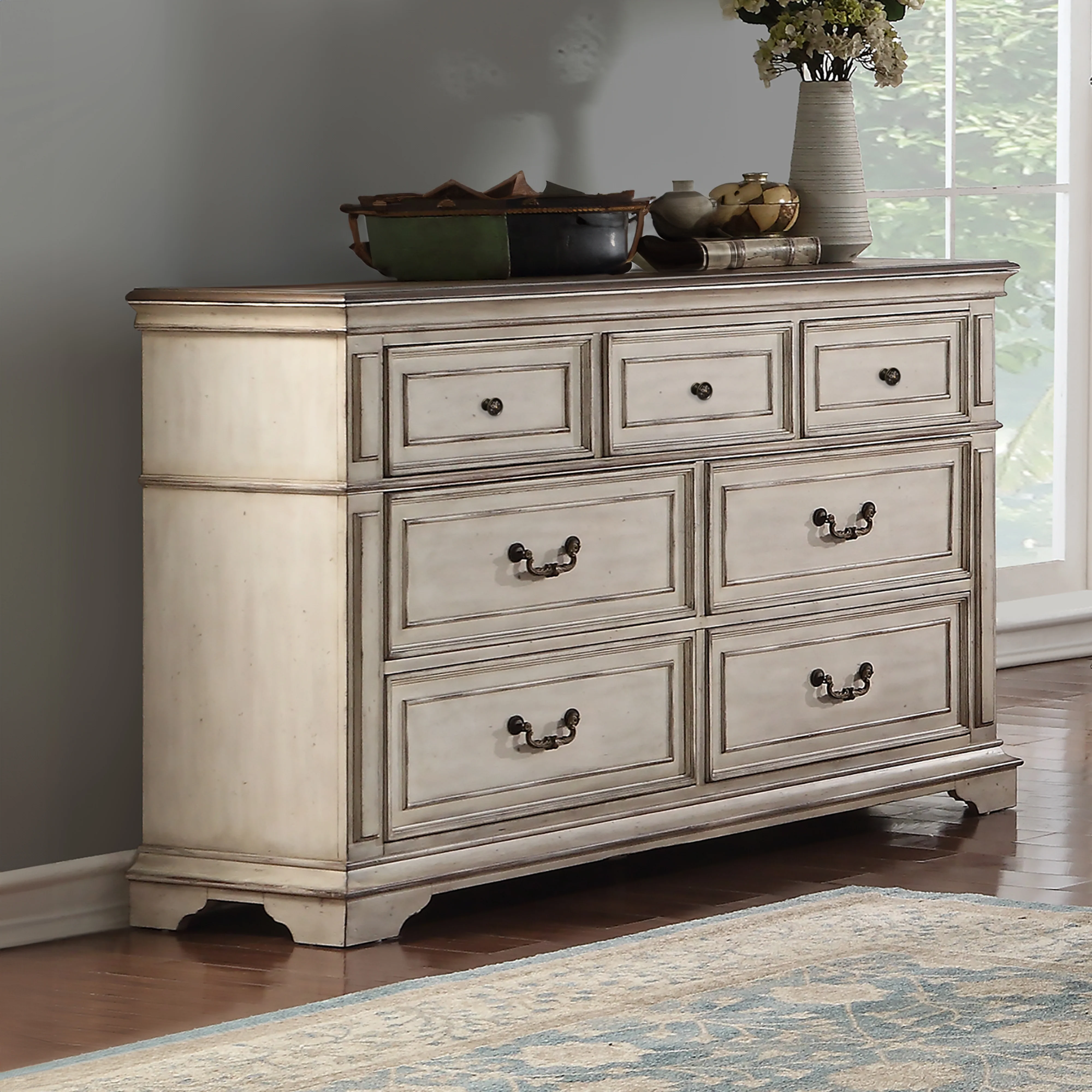 Anastasia Dresser - Ant. White - Image 9
