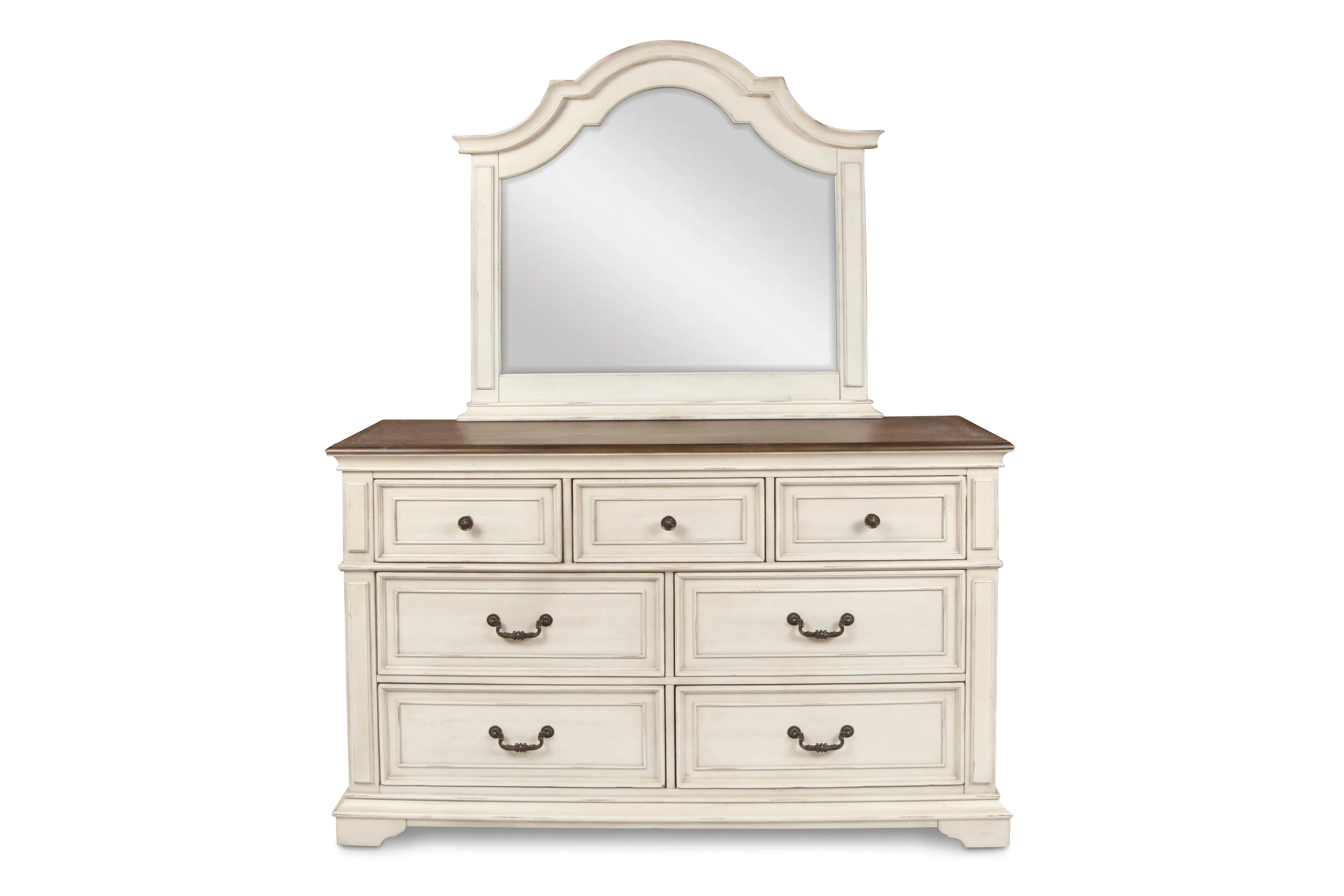 Anastasia Mirror - Ant. White - Image 2