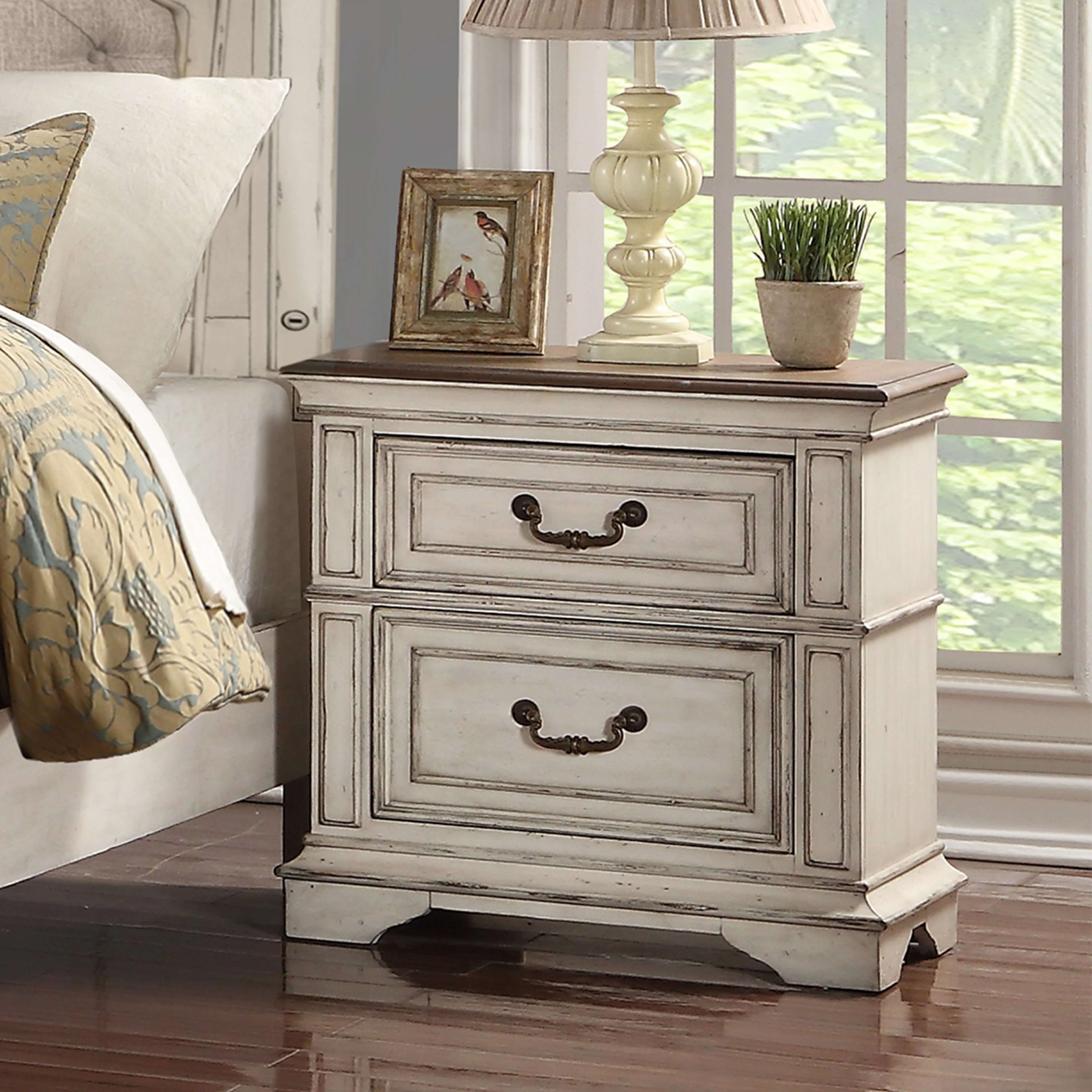 Anastasia Nightstand - Ant. White - Image 8