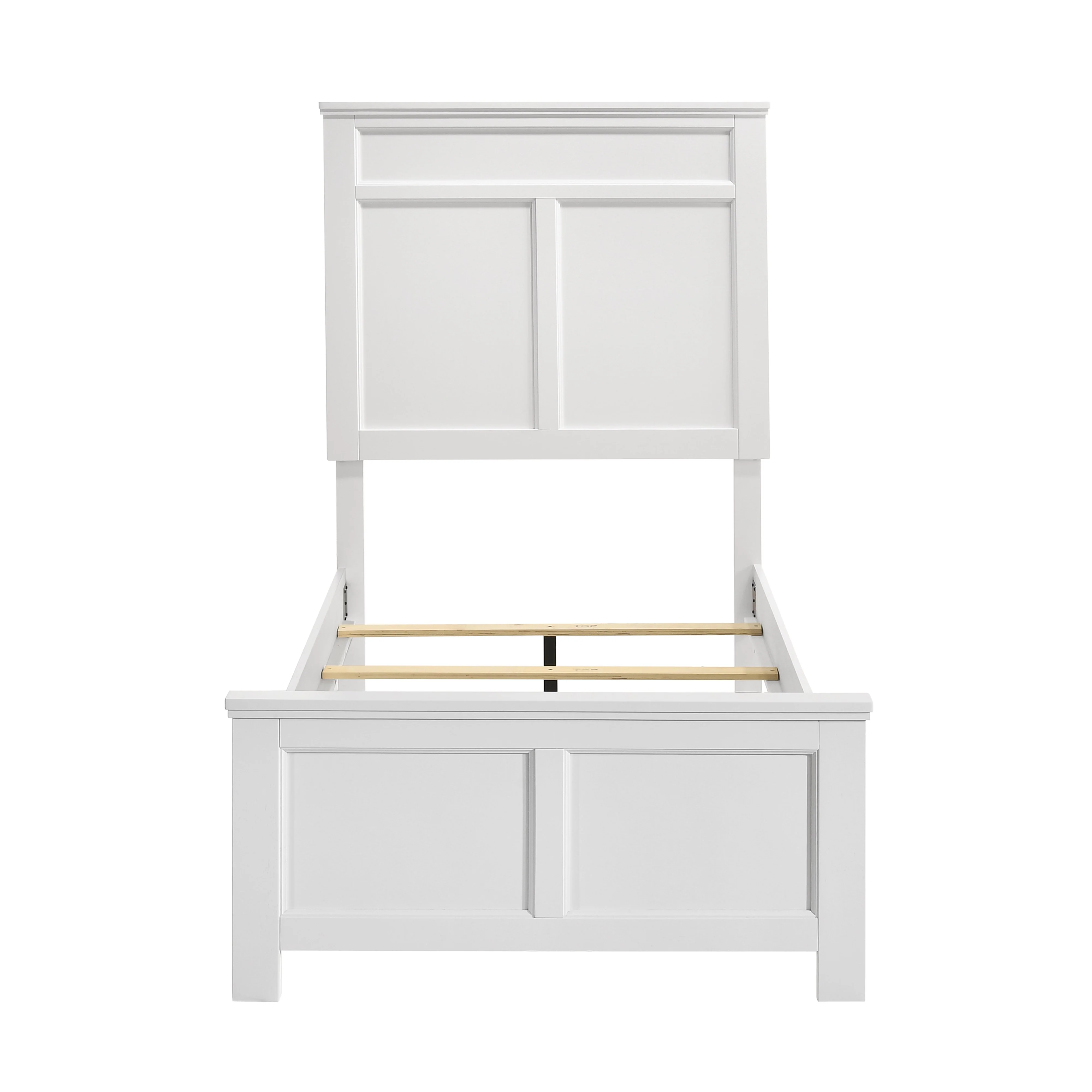 Andover 3/3 T Headboard, Footboard & Slats-White - Image 2