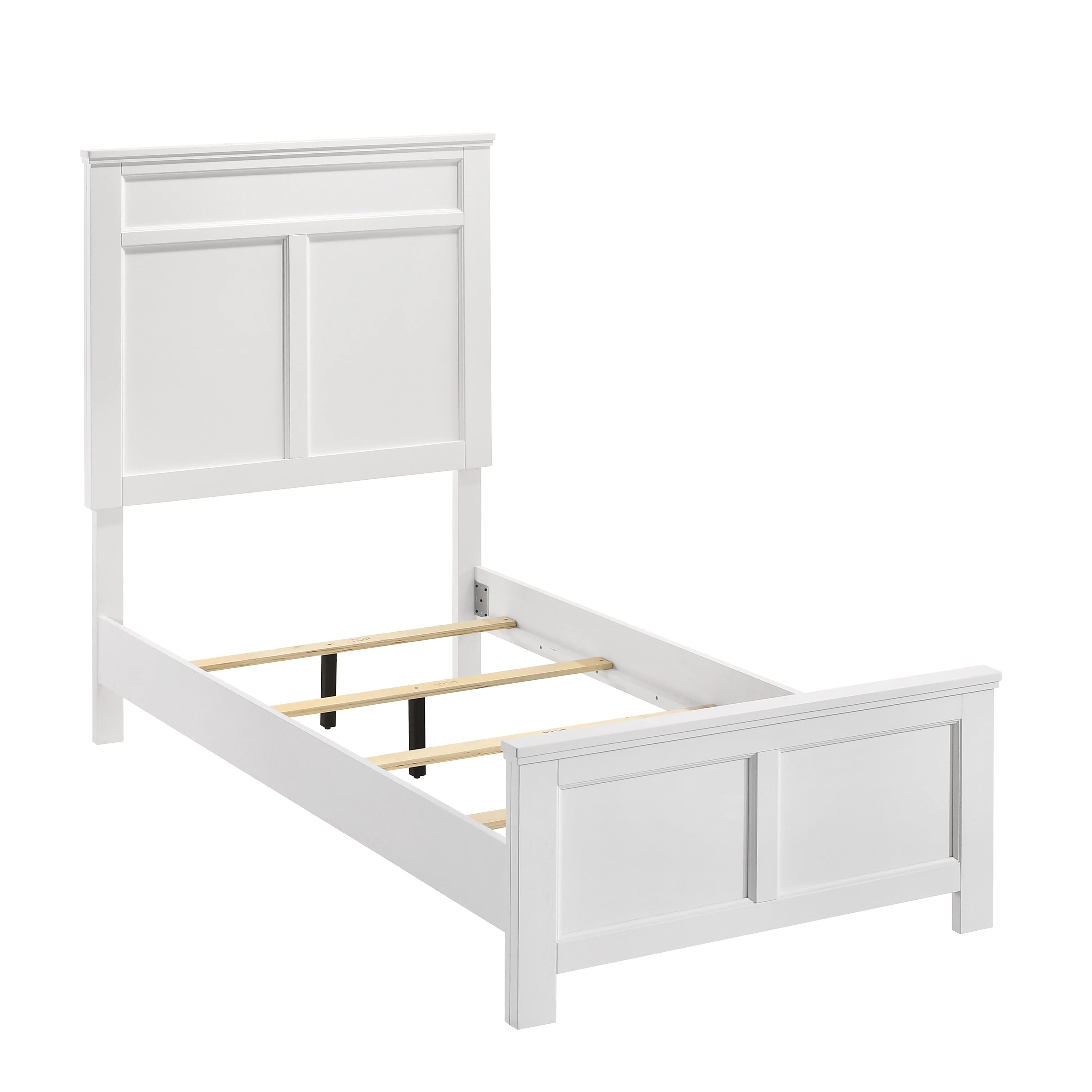 Andover 3/3 T Headboard, Footboard & Slats-White - Image 3