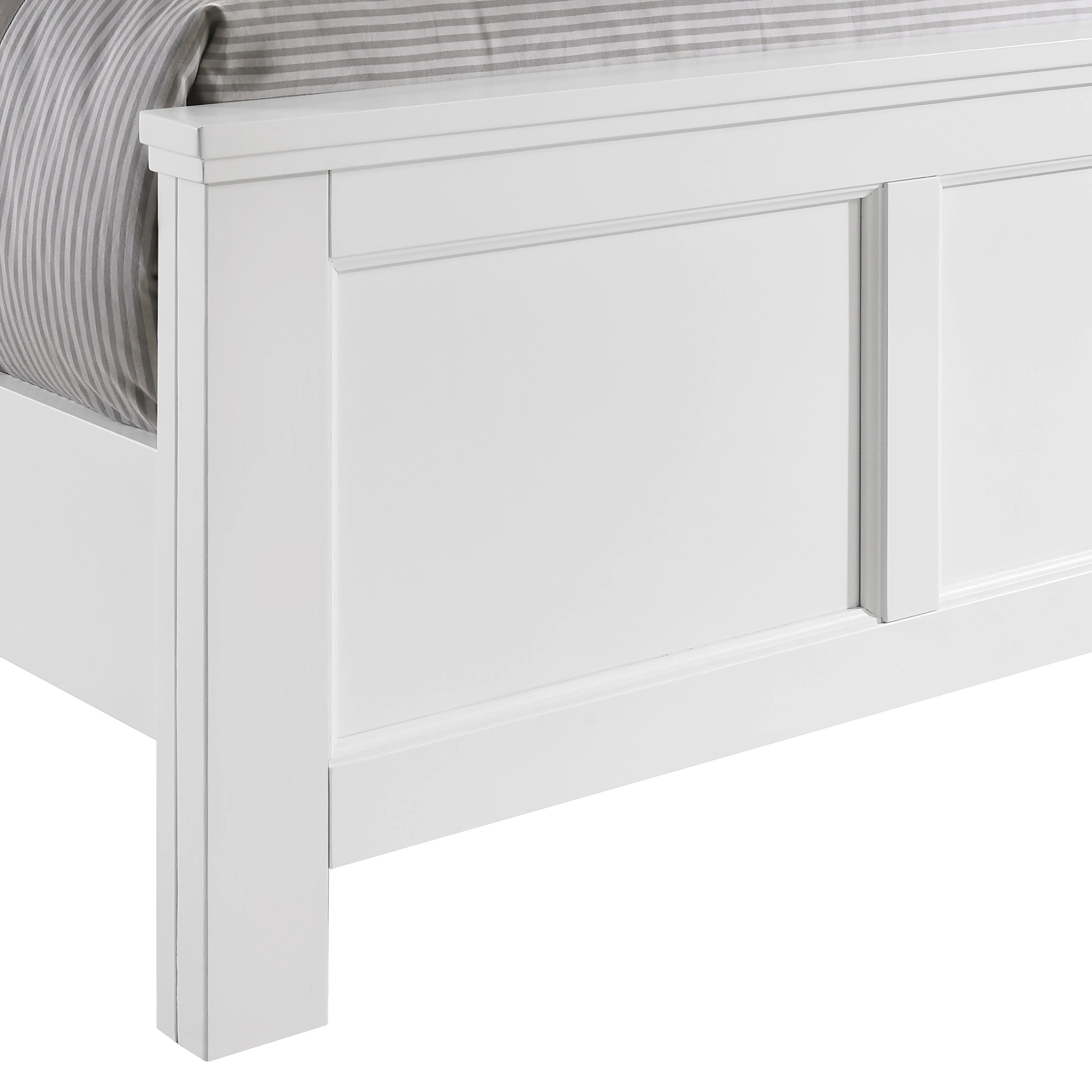 Andover 3/3 T Headboard, Footboard & Slats-White - Image 5