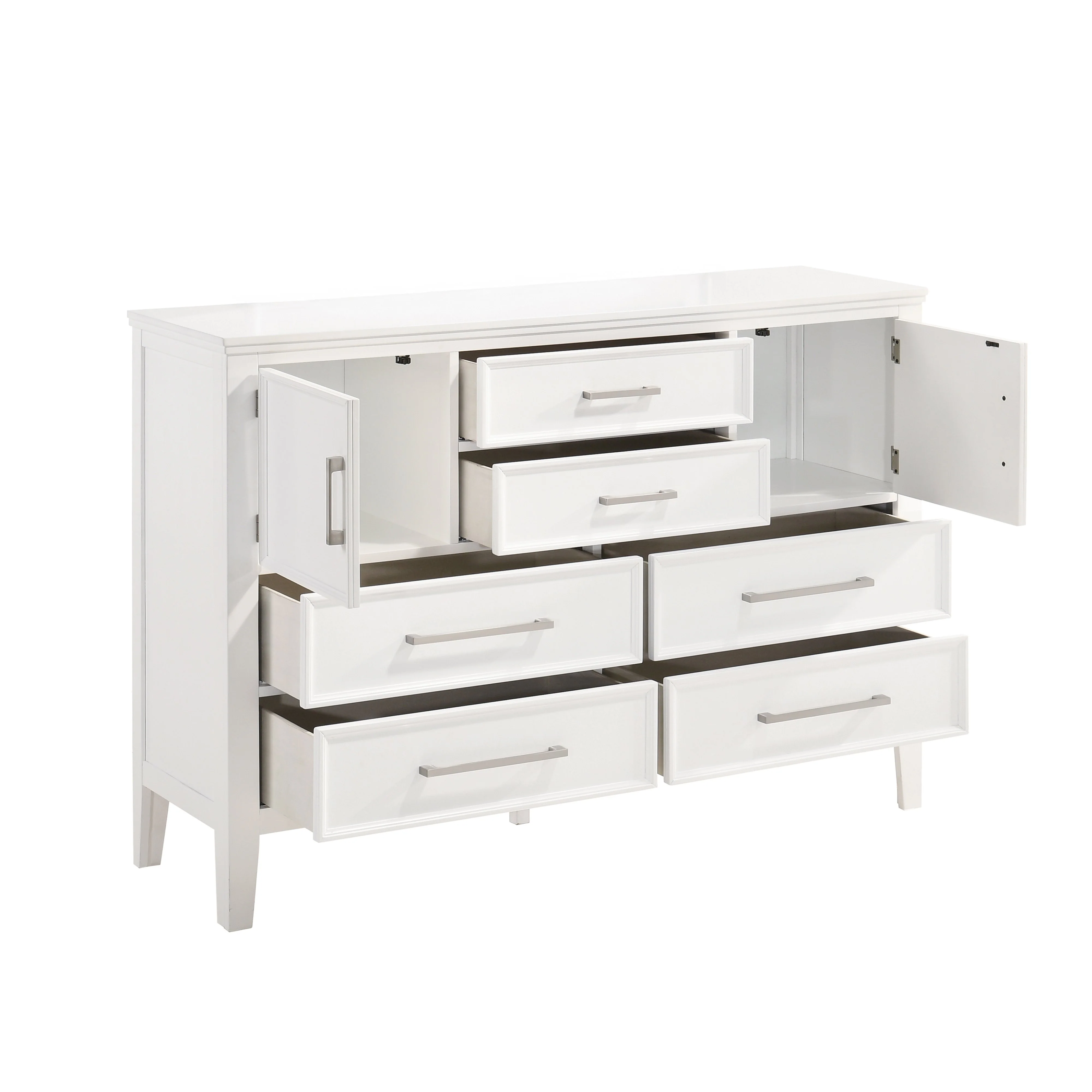 Andover 60" Dresser W/Doors-White - Image 3
