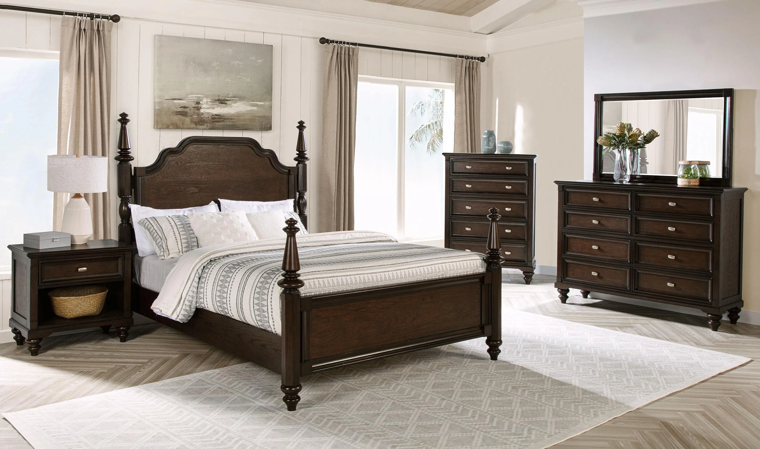 Andover Four-Poster Panel Bed - Image 8