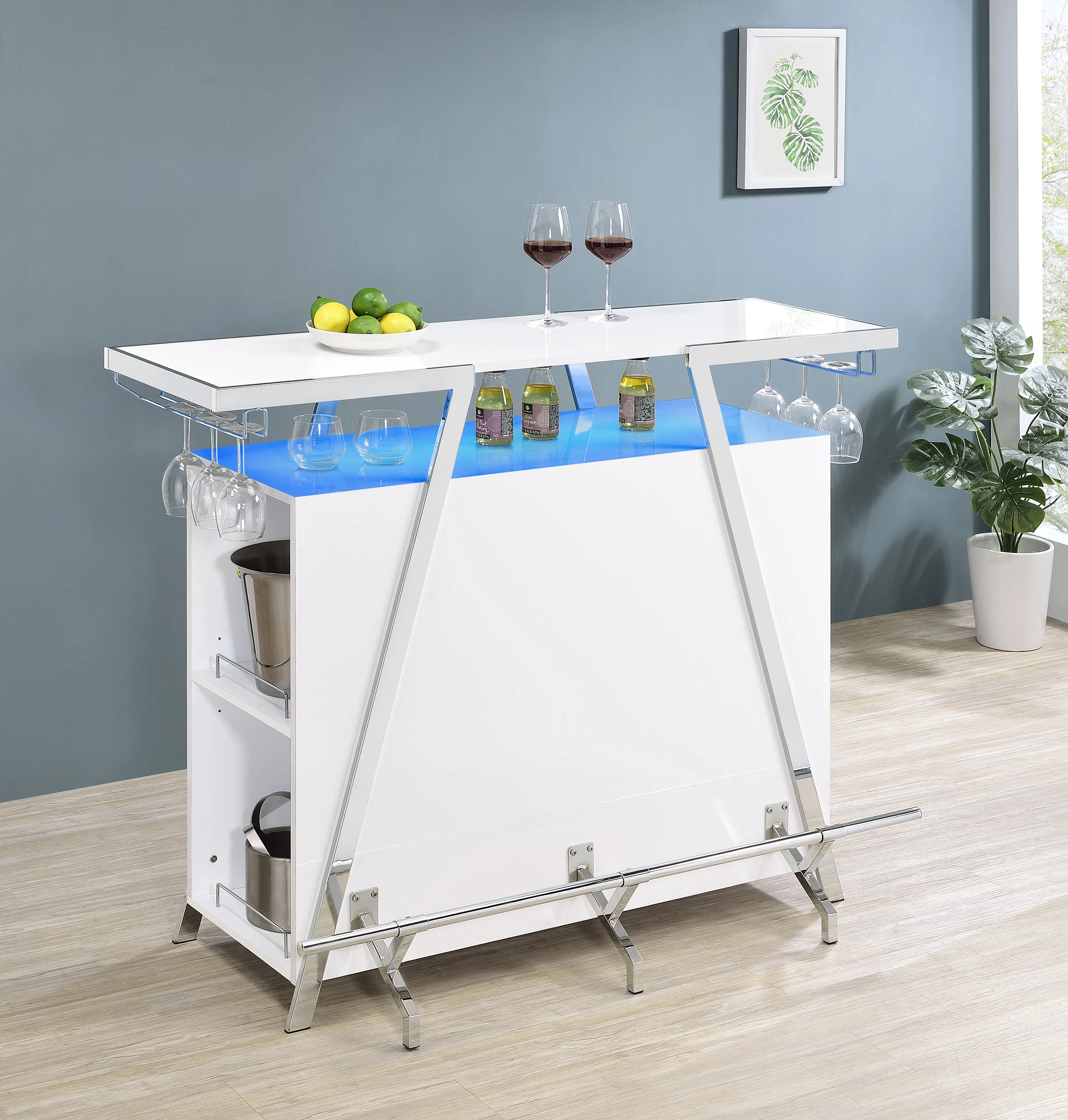 Araceli Home Bar with LED Lighting - Image 5