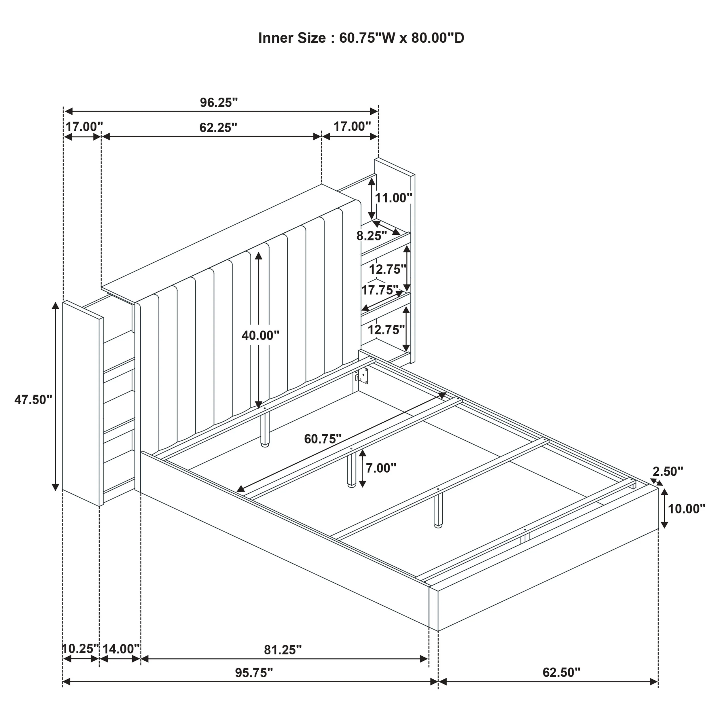 Arielle Bookcase Bed - Image 14